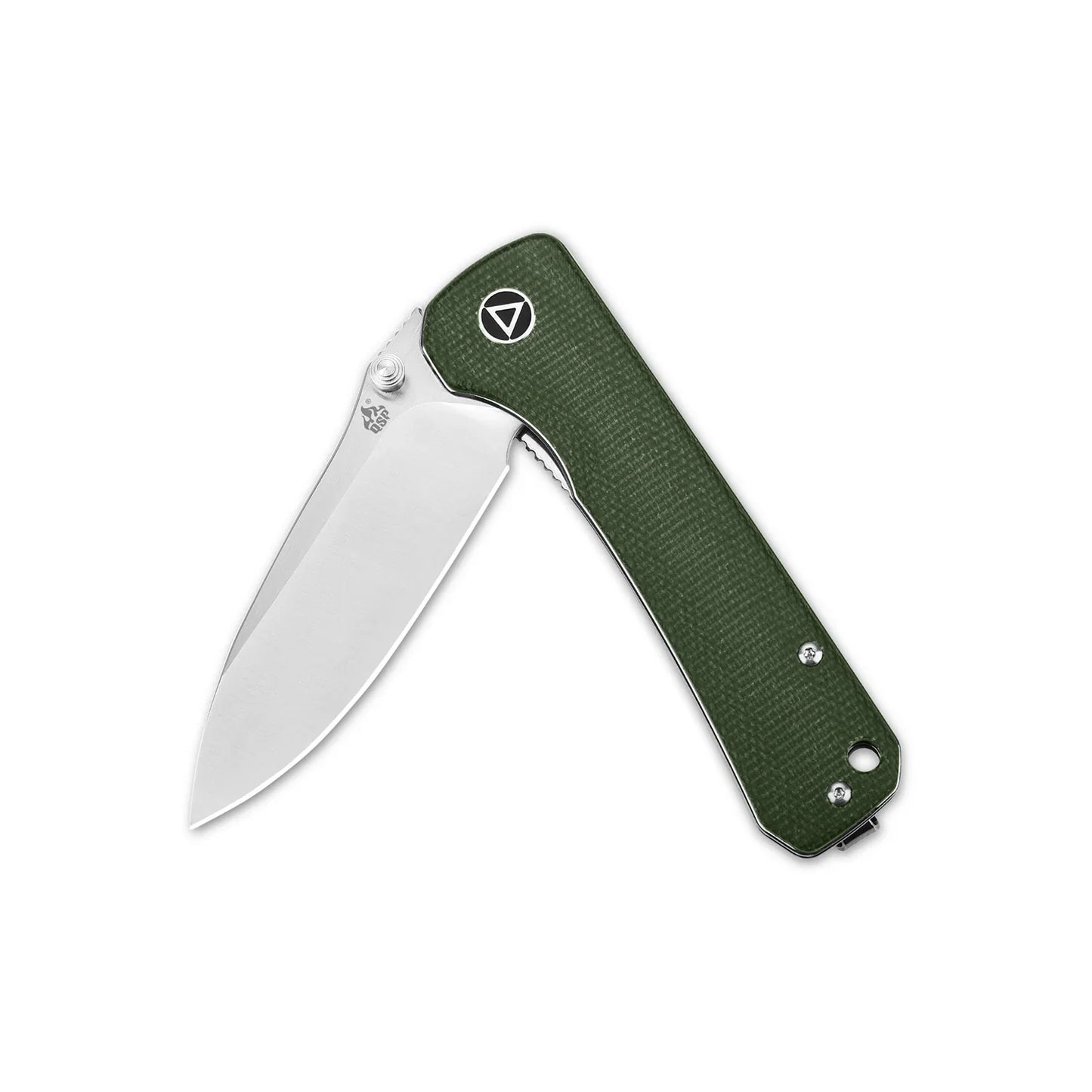 QSP Hawk 3.225"14C28N Green Micarta QS131-H