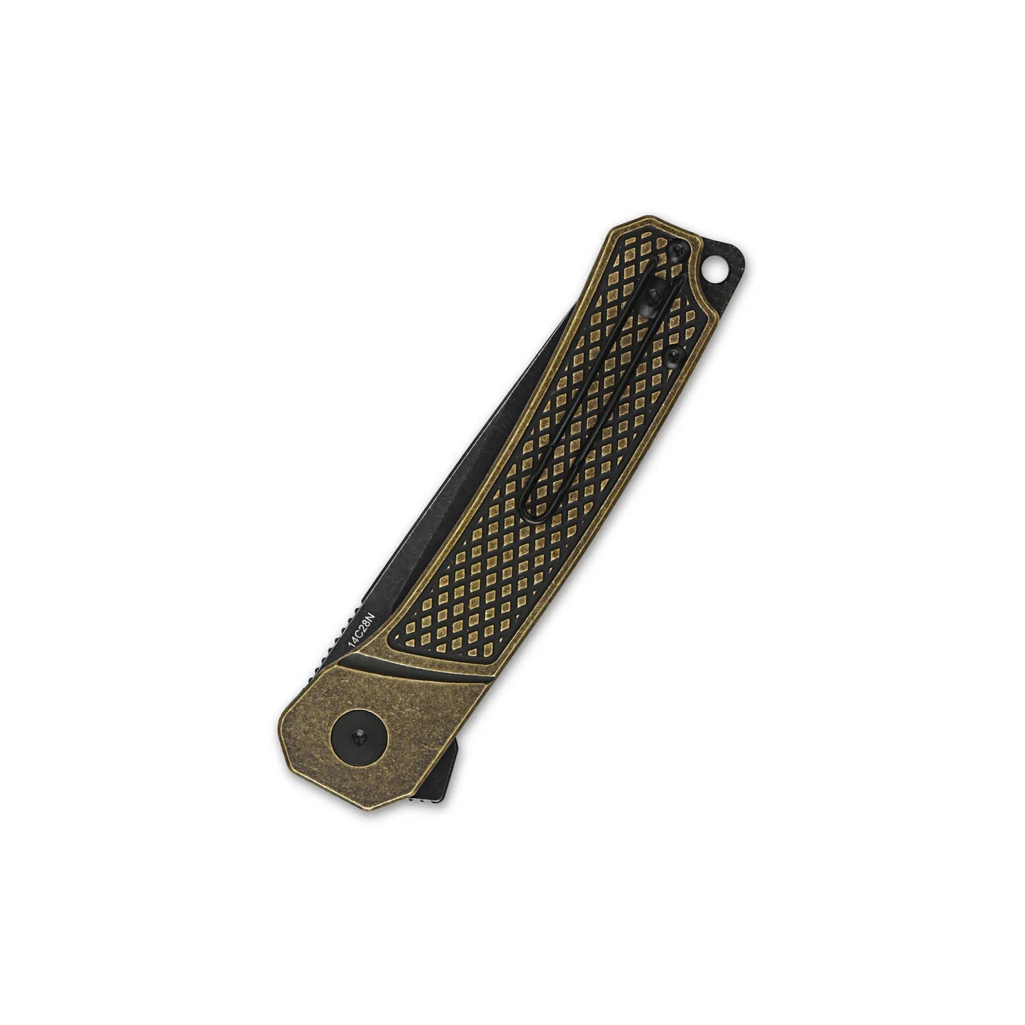 QSP Osprey 3.25" 14C28N Black Stonewashed Blade QS139-D2