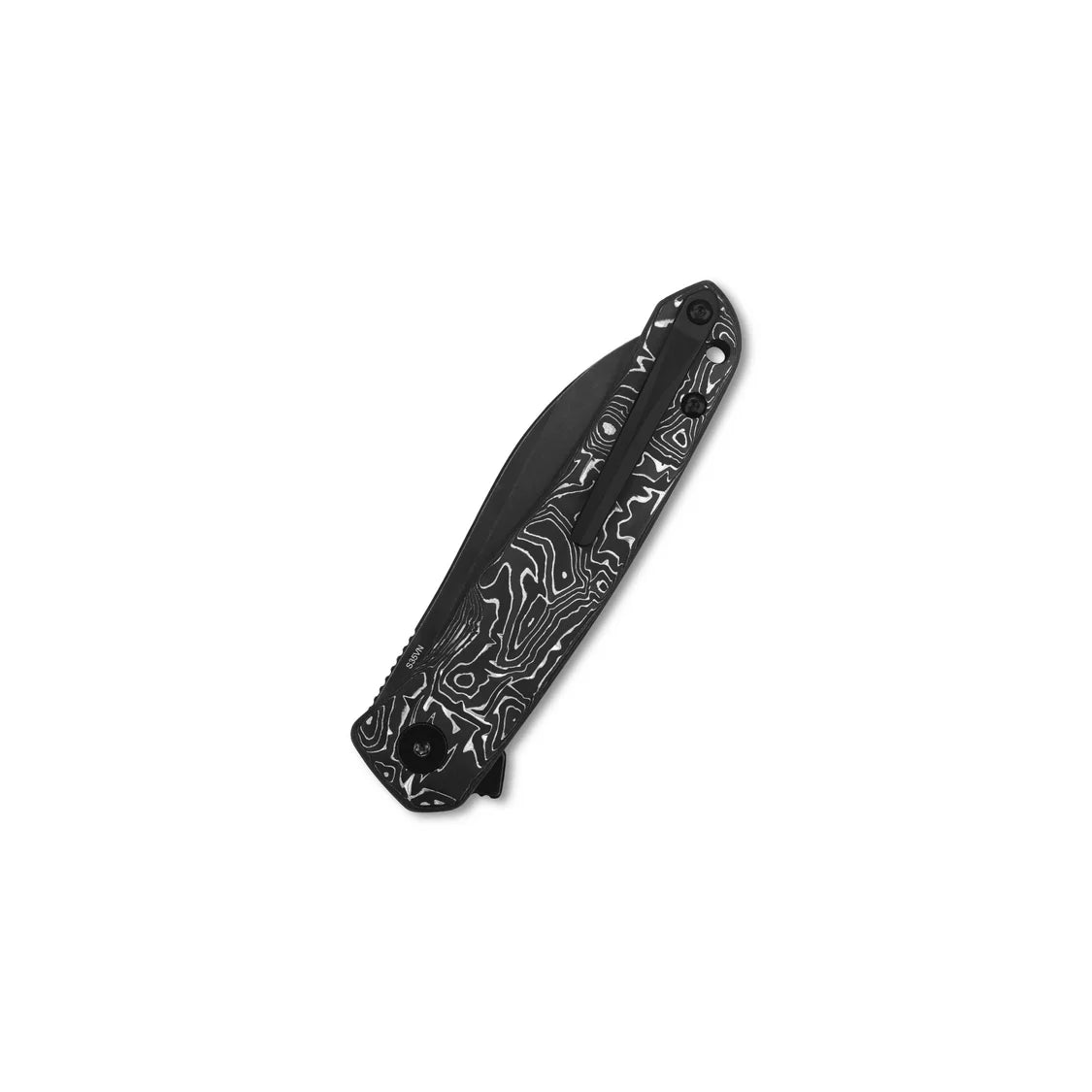 QSP Knife Otter 2.7" S35VN Aluminum Foil Carbon Fiber QS140-A2