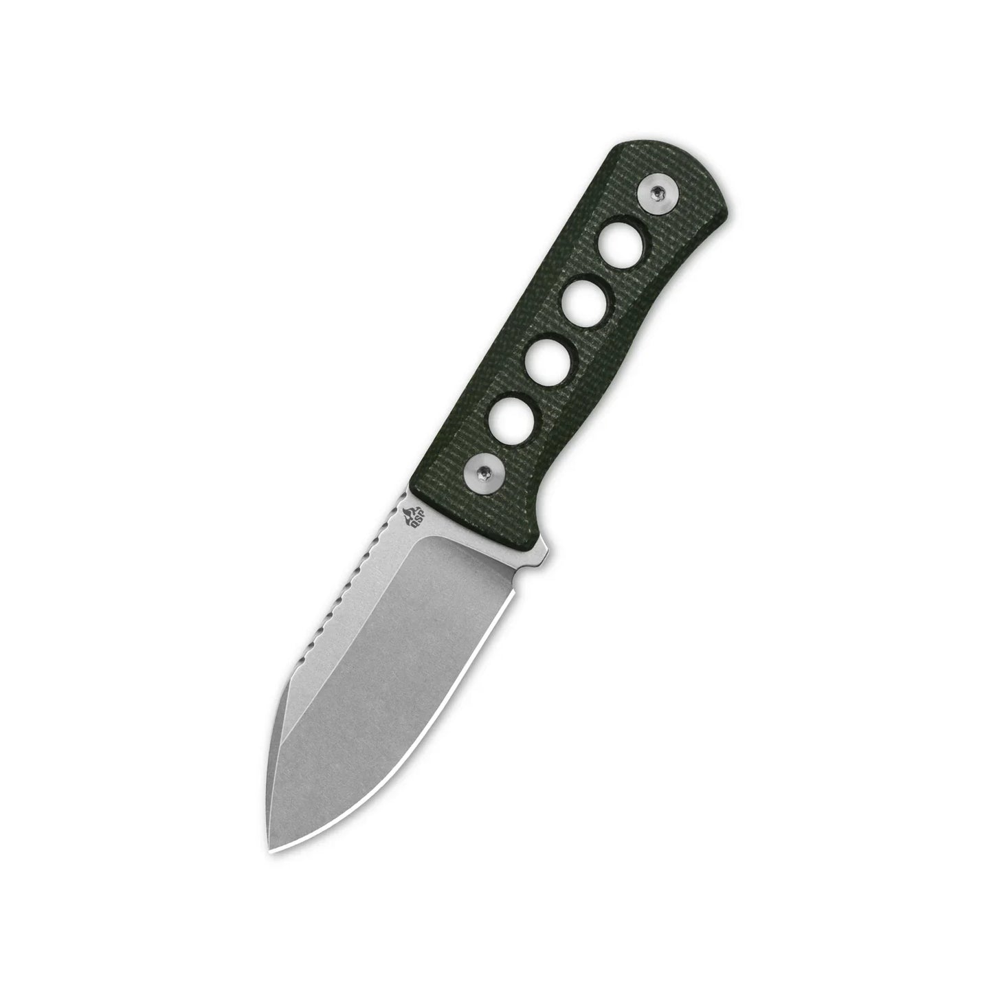 QSP Canary Neck Knife 2.50" 14C28N, Green Micarta QS141-C1