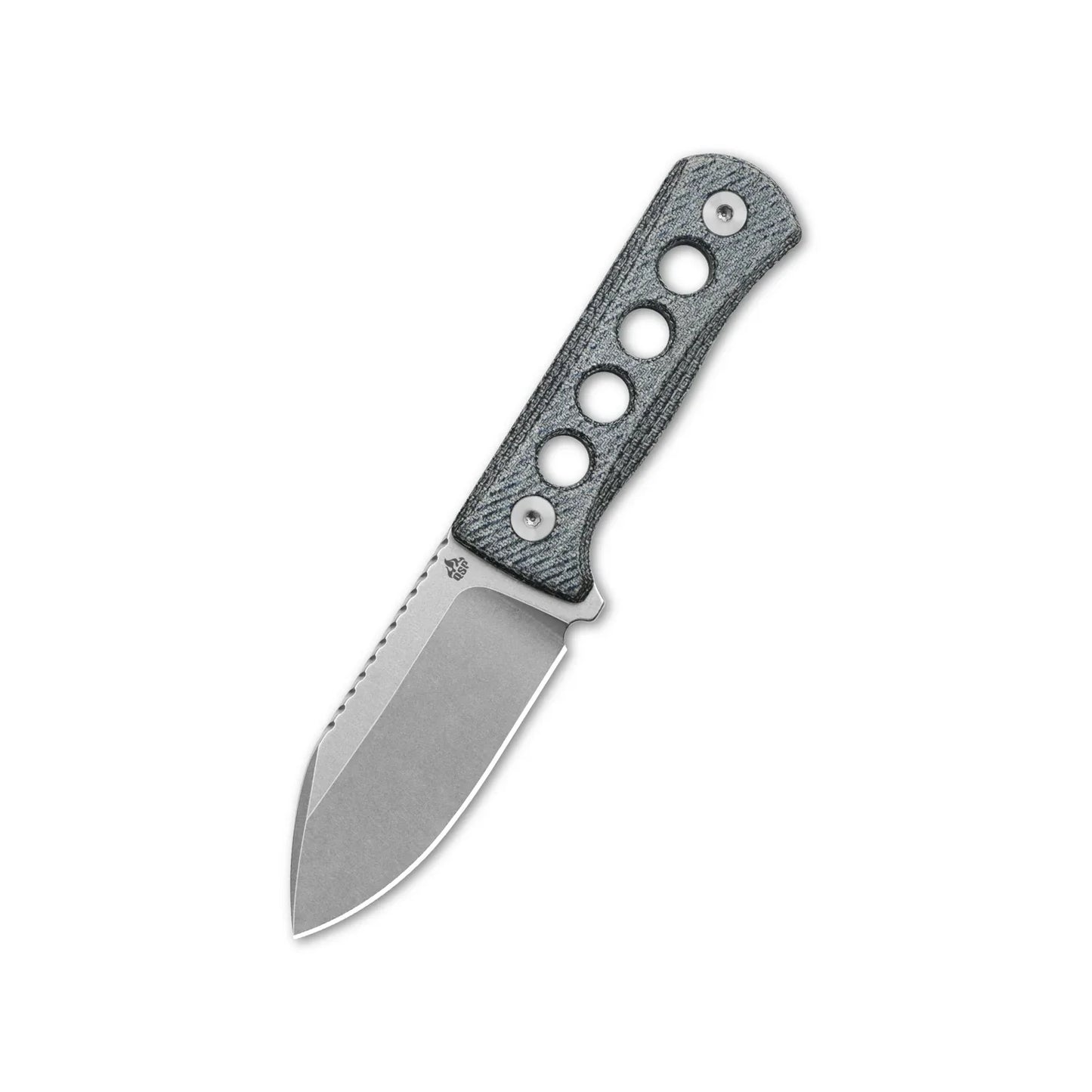 QSP Canary Neck Knife 2.50" 14C28N, Stonewashed Blade Denim Micarta QS141-D1