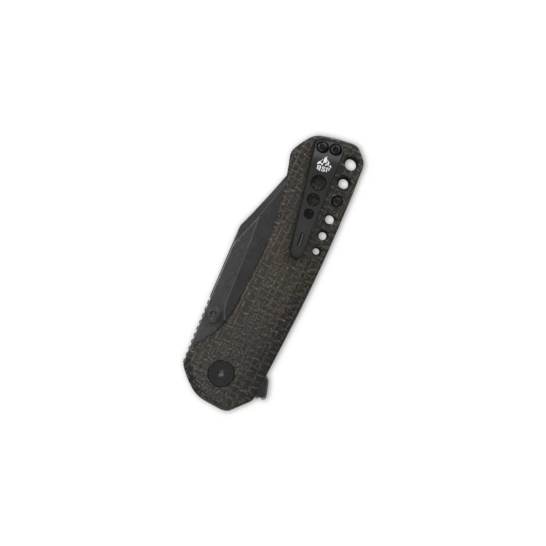 QSP Knife Kestrel 2.875" 14C28N Dark Brown Micarta QS145-A2