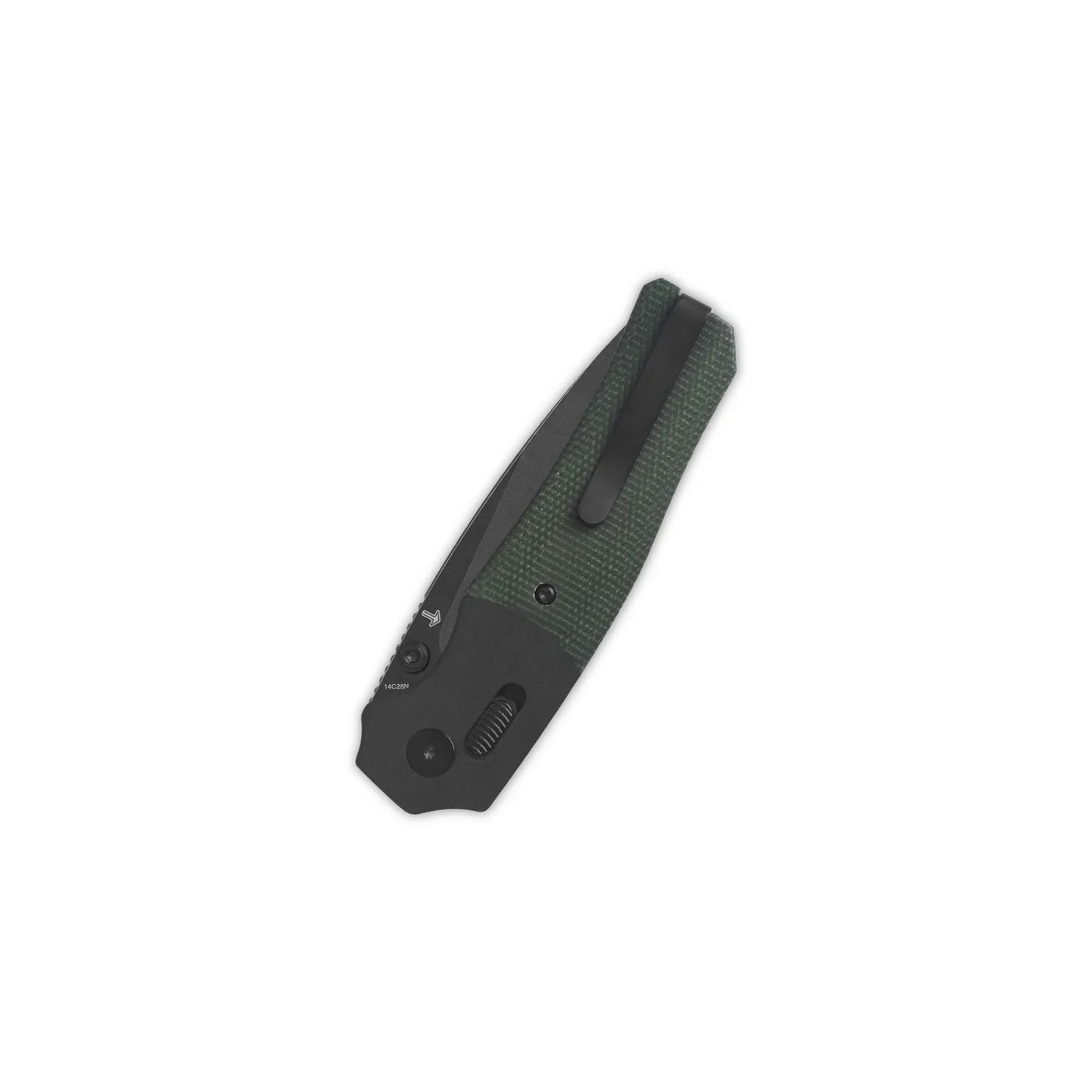 QSP Vault 3.25" 14C28N Green Micarta QS157-B2