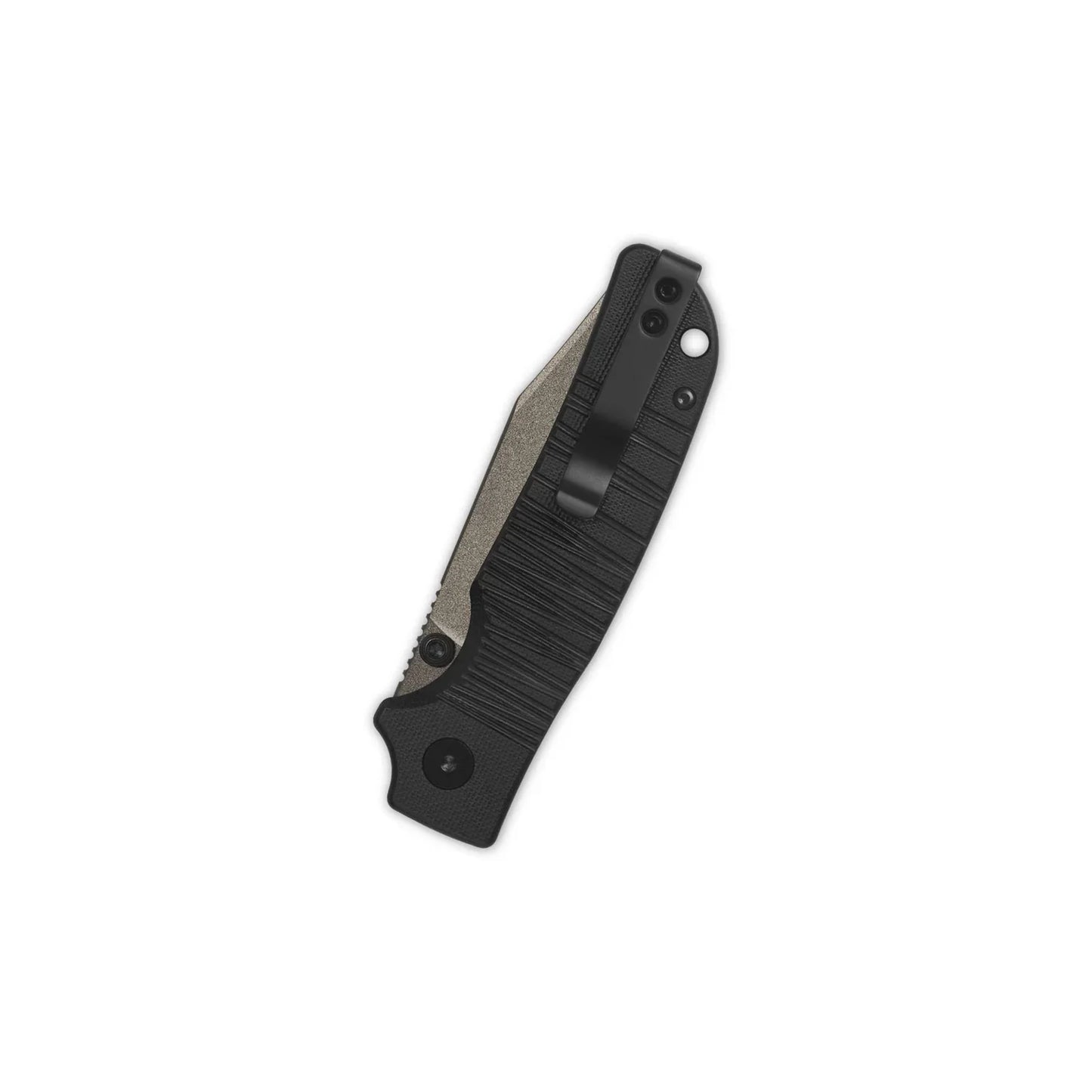 QSP Kali 3.25" 14C28N, Champagne ceramic coated Black G10 QS159-B2