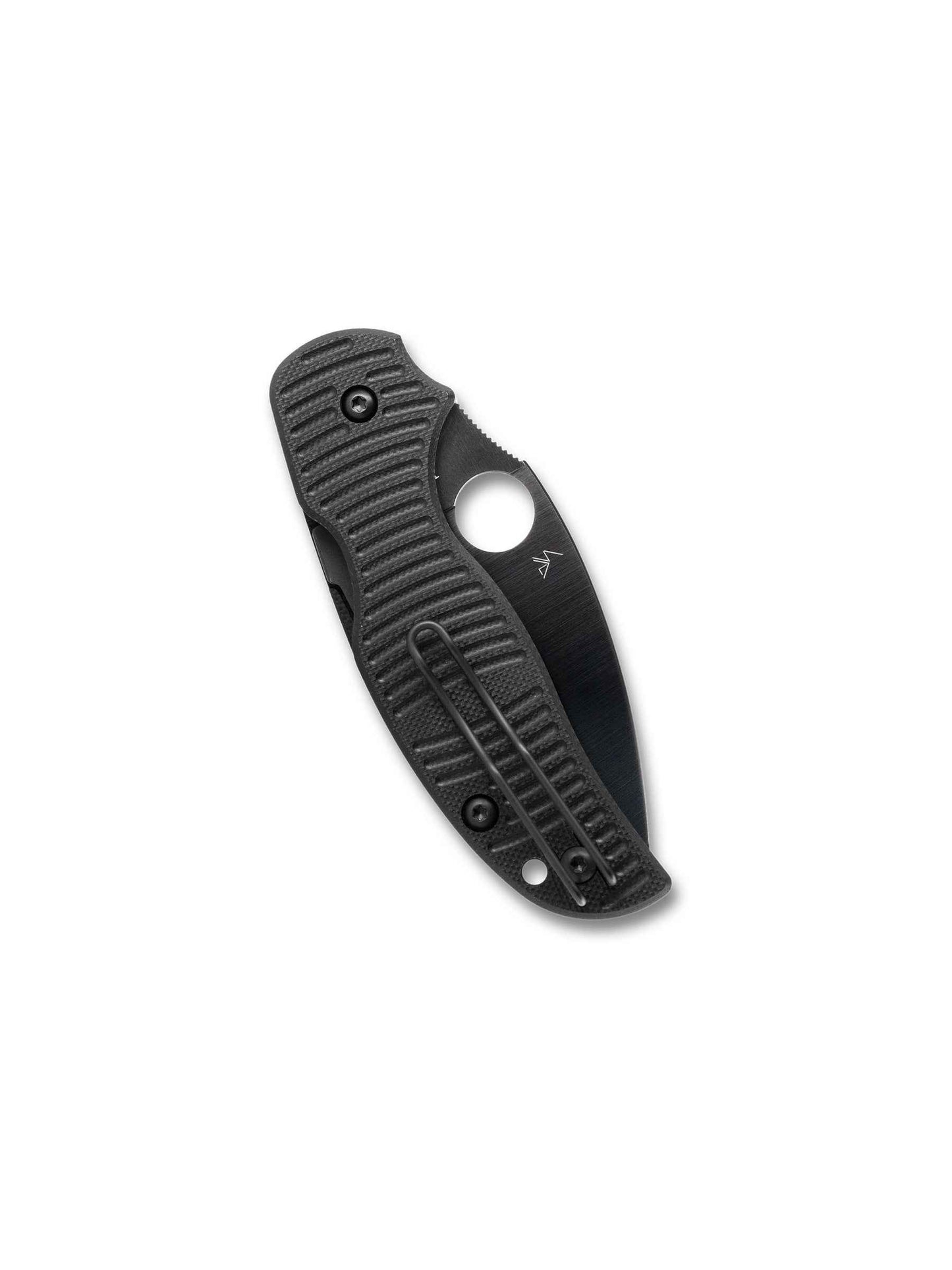 Spyderco Sage 5 Salt C123GPBKMCBK – 3" MagnaCut Black Blade - Closed - Wire Pocket Clip