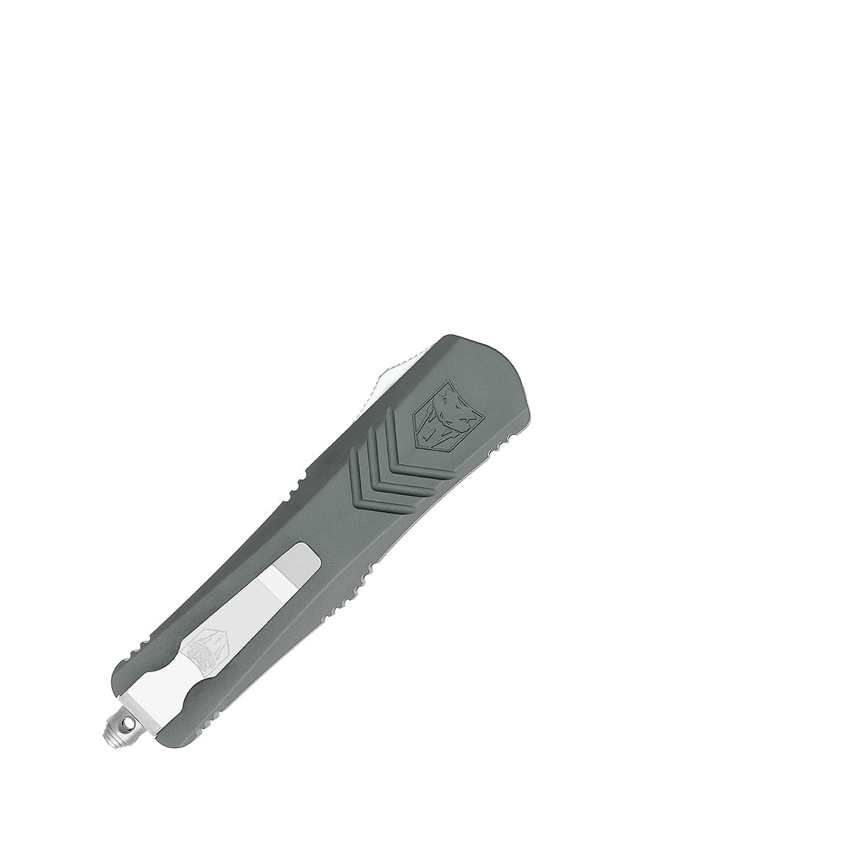 CobraTec FS-X Medium Gray OTF Knife - D2 Steel 3in Drop Point Blade