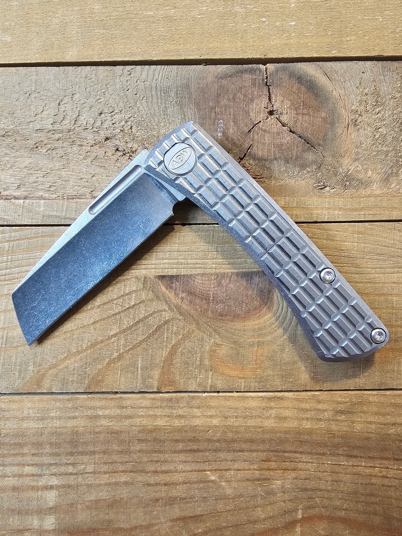 American Blade Works Slip Joint Frag Pattern Folding Knife – 2.25" MagnaCut Titanium USA Made