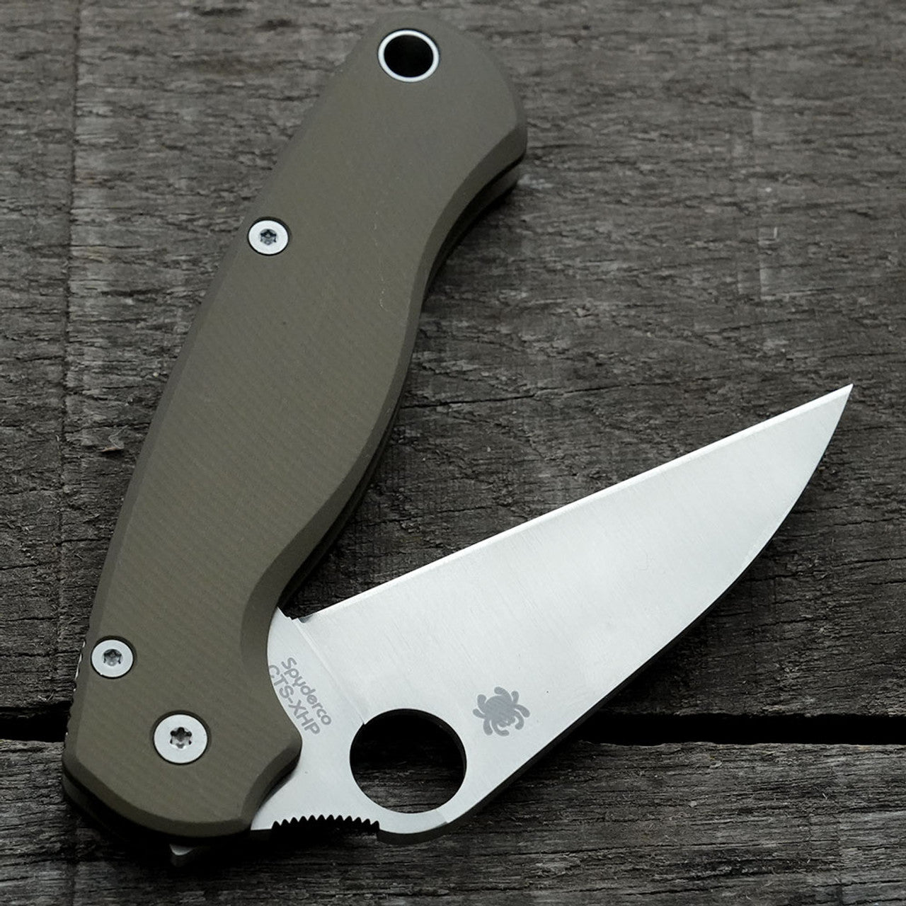 AWT Spyderco Para Military 2 Scales Agent Series Clip Side Liner Delete Anodized Flat Dark Earth Aluminum Handles