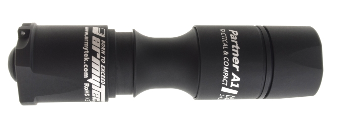Armytek Partner A1 Pro v3 1xAA / 1x14500 420 Lumens Cree XP-L LED Flashlight (Warm)