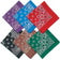 Classic Paisley Cotton Bandana - Dark Brown