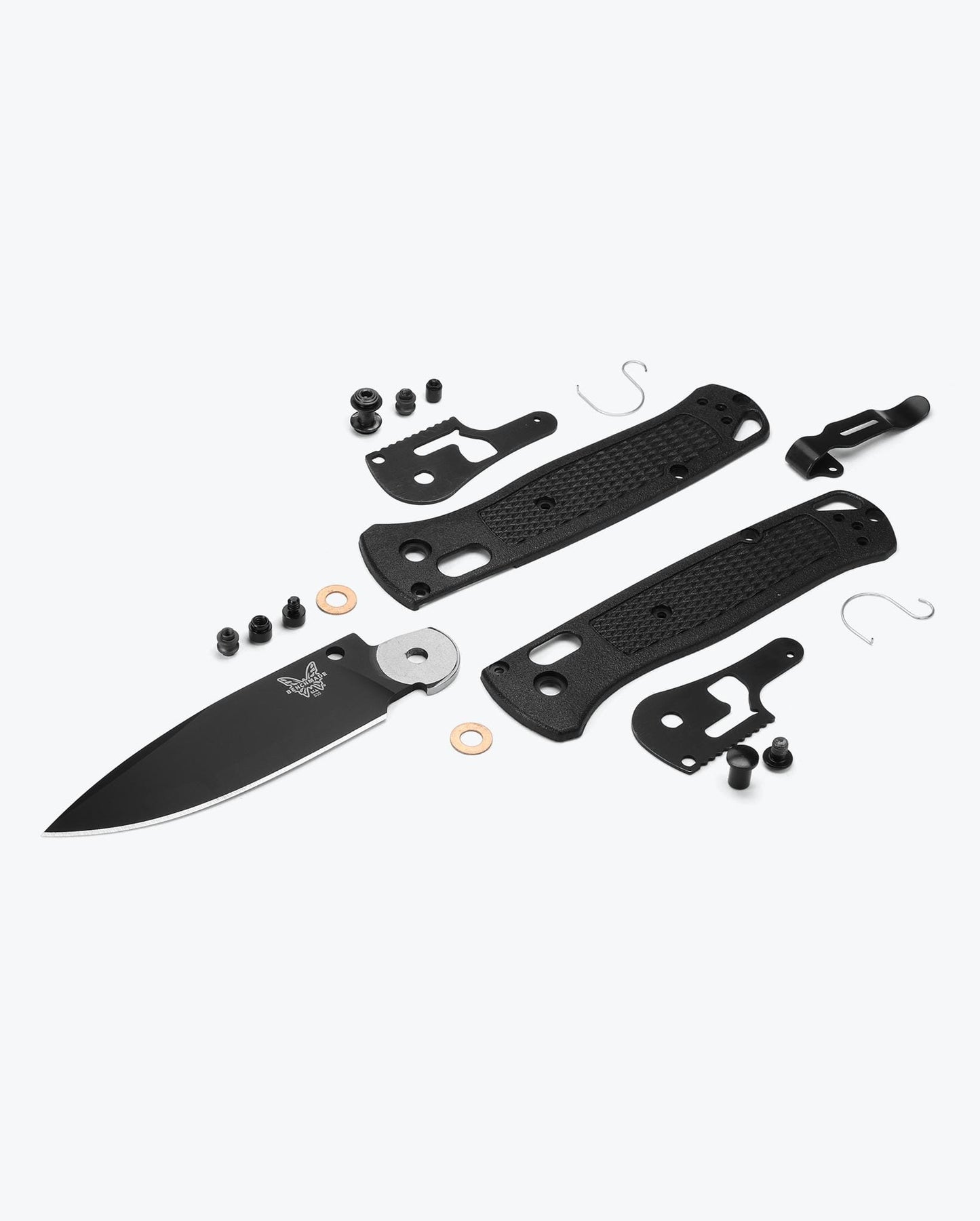 Benchmade Bugout 535BK-2 AXIS Lock and exploded components detail