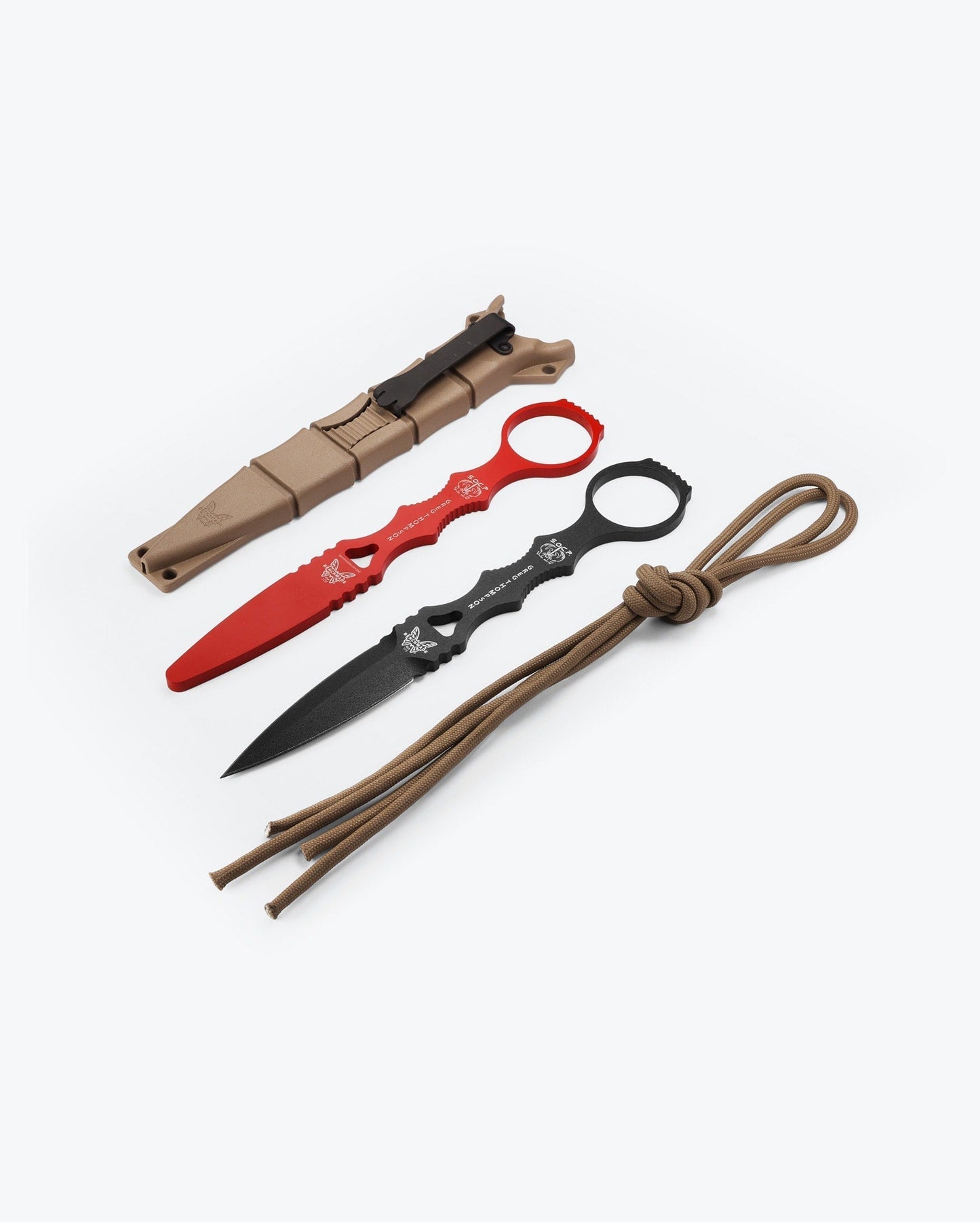 Benchmade SOCP Combo 176BKSN-COMBO complete kit with paracord and sand sheath