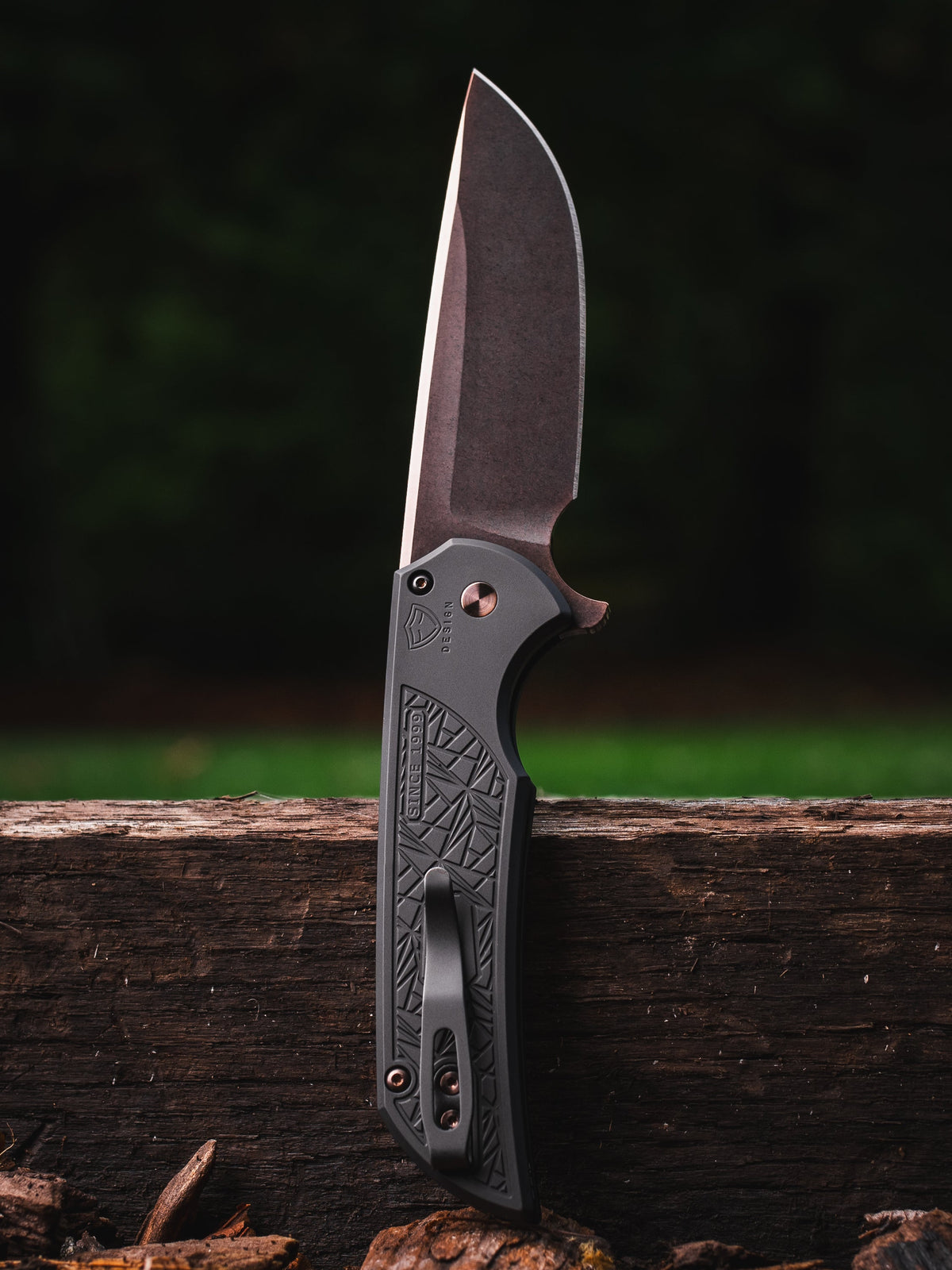 Pro-Tech Mordax CCKSF26.Mordax.1 clip side view showing DLC deep carry clip