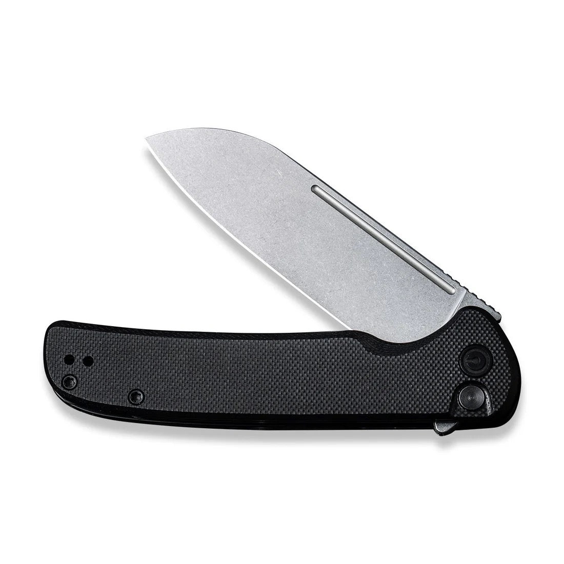 CIVIVI Chevalier Button Lock Folding Knife Black G10 3.46" 14C28N – C20022-1