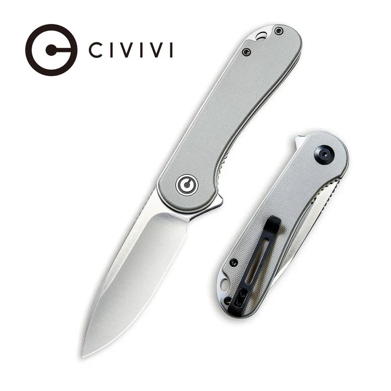 We Knife Co Ltd Elementum 2.96" D2 G10 Gray Stainless Steel C907B