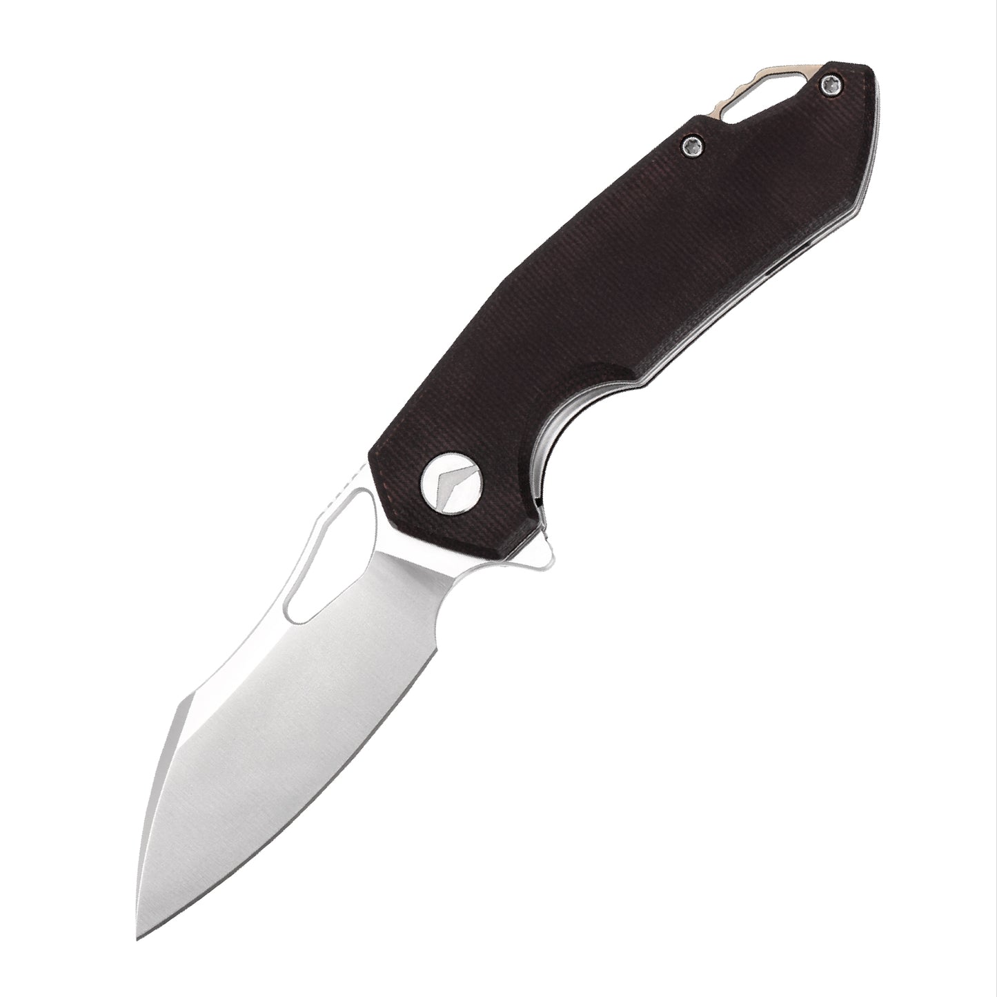FerraMonster Glideman CP FM23003CP-B – 3.05" Satin 154CM Blade, Red Micarta Liner Lock EDC Knife