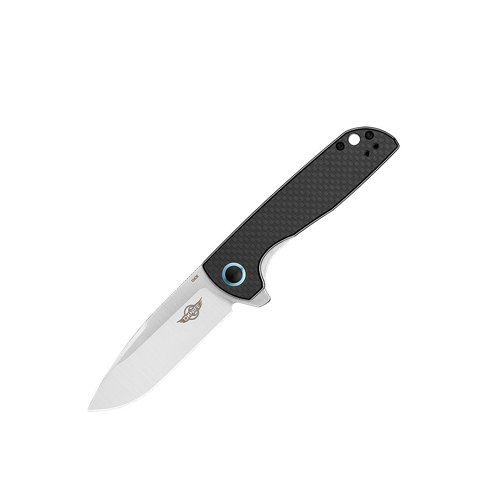 Olight Freeze 2 EDC Folding Knife Carbon Fiber Overlay Handles 3.32in 154cm Steel Blade