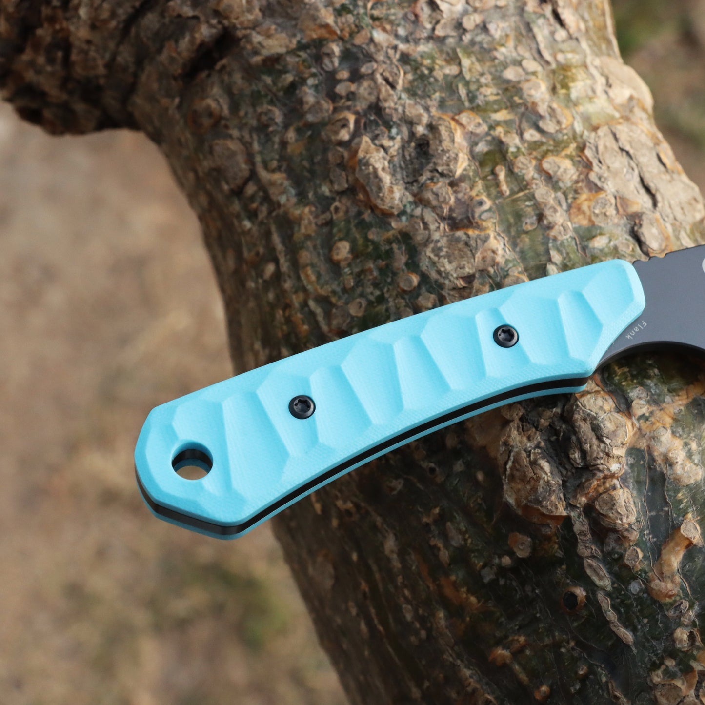 Kansept Flank G006A6 sky blue G10 handle detail