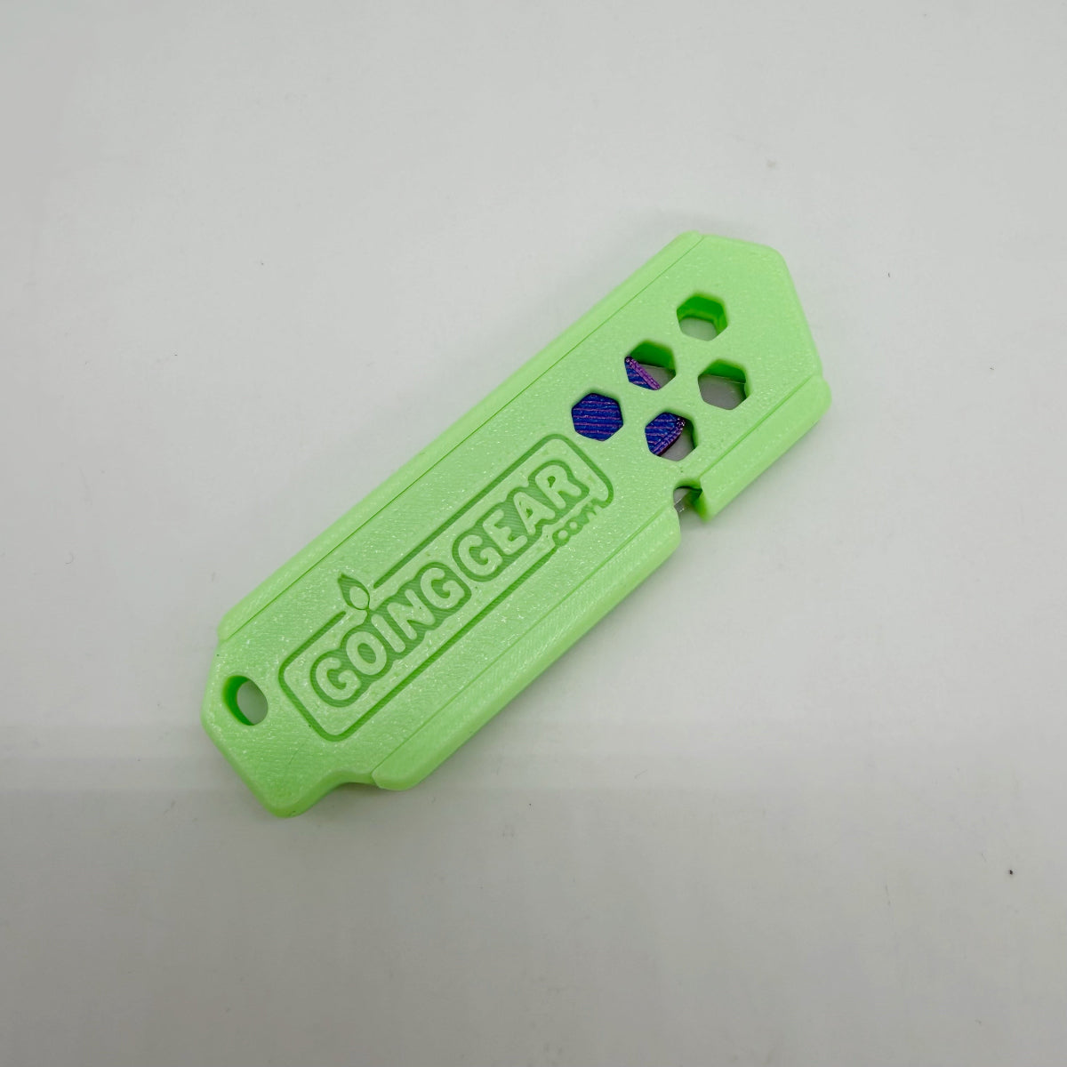 Going Gear Utility Knife – Glow-in-the-Dark Handle Purple Slider Replaceable Blade EDC Knife