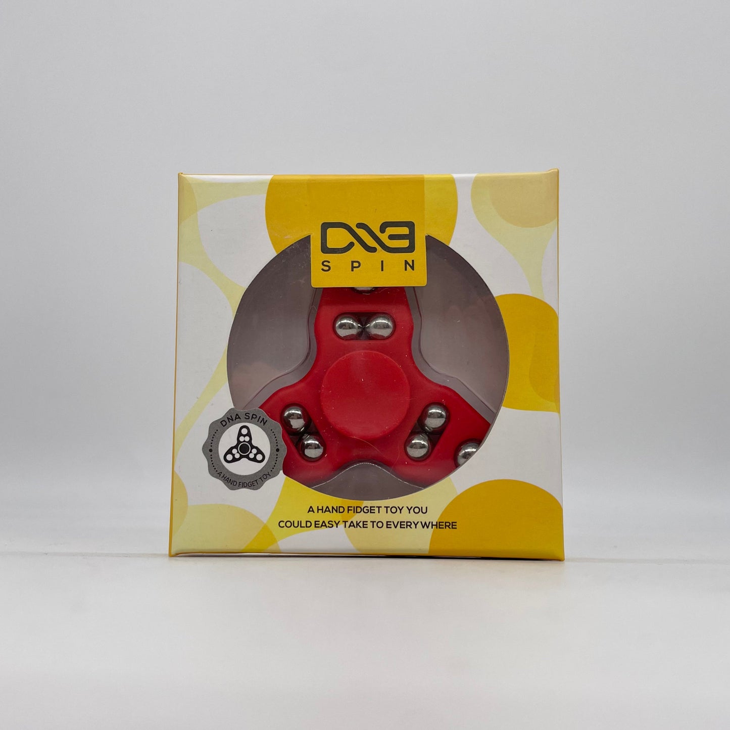 DNA Spin Plastic Fidget Tri-Spinner-Red