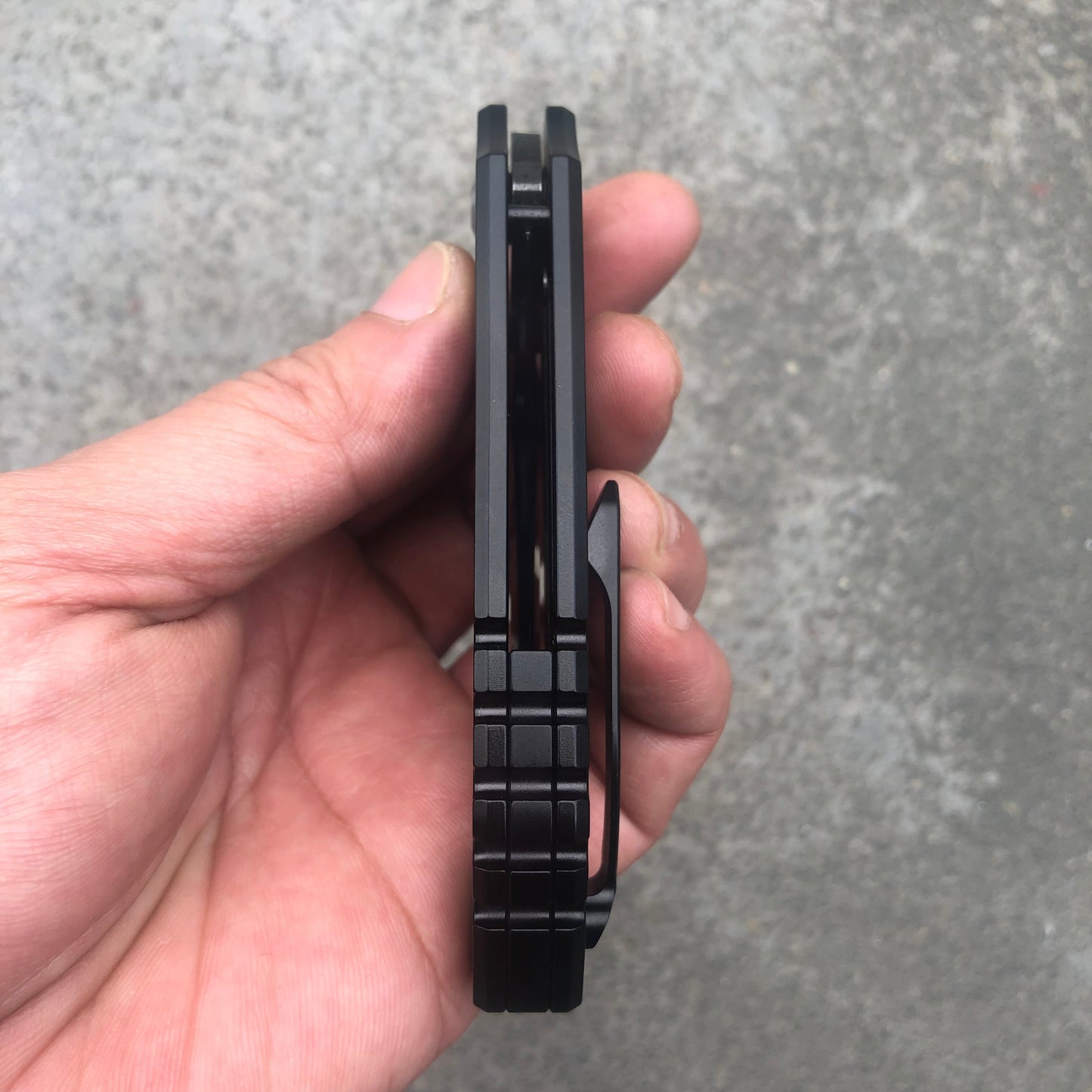 Kansept Pelican K1018A2 titanium frame lock detail