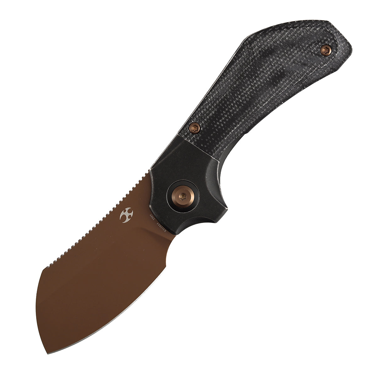 Kansept Pluto K3129A4 rose gold S90V blade in open position