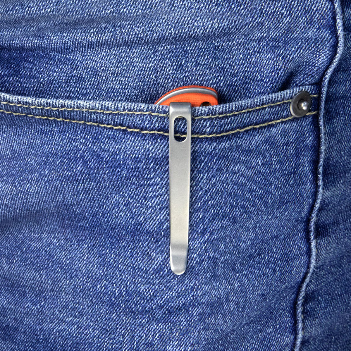 Kubey Elang KUB365A Linerlock Folding Knife – Orange G10, 3.74″ D2 Blade