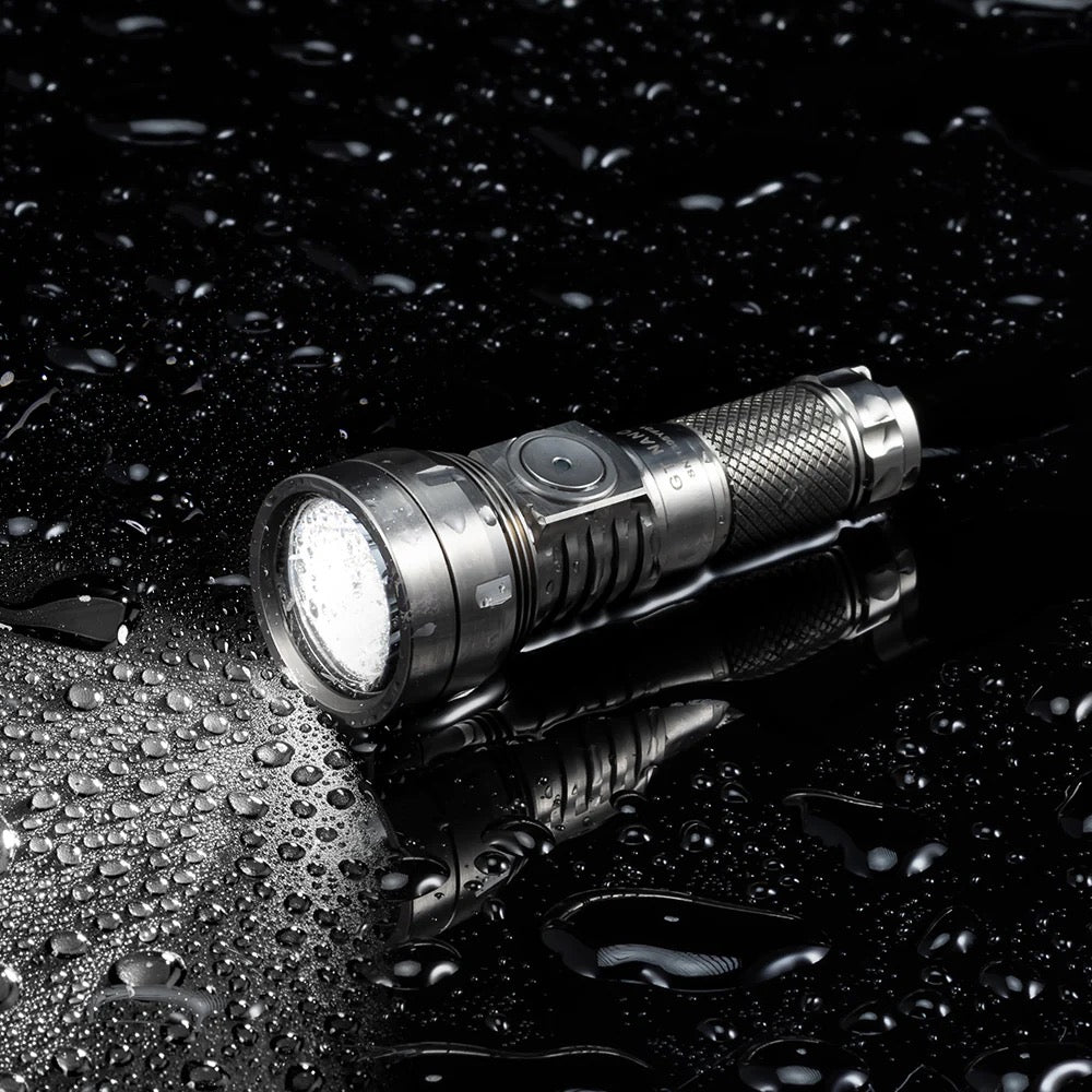 Lumintop GT Nano 3.0 Raw Titanium – USB‑C Rechargeable Mini EDC Flashlight