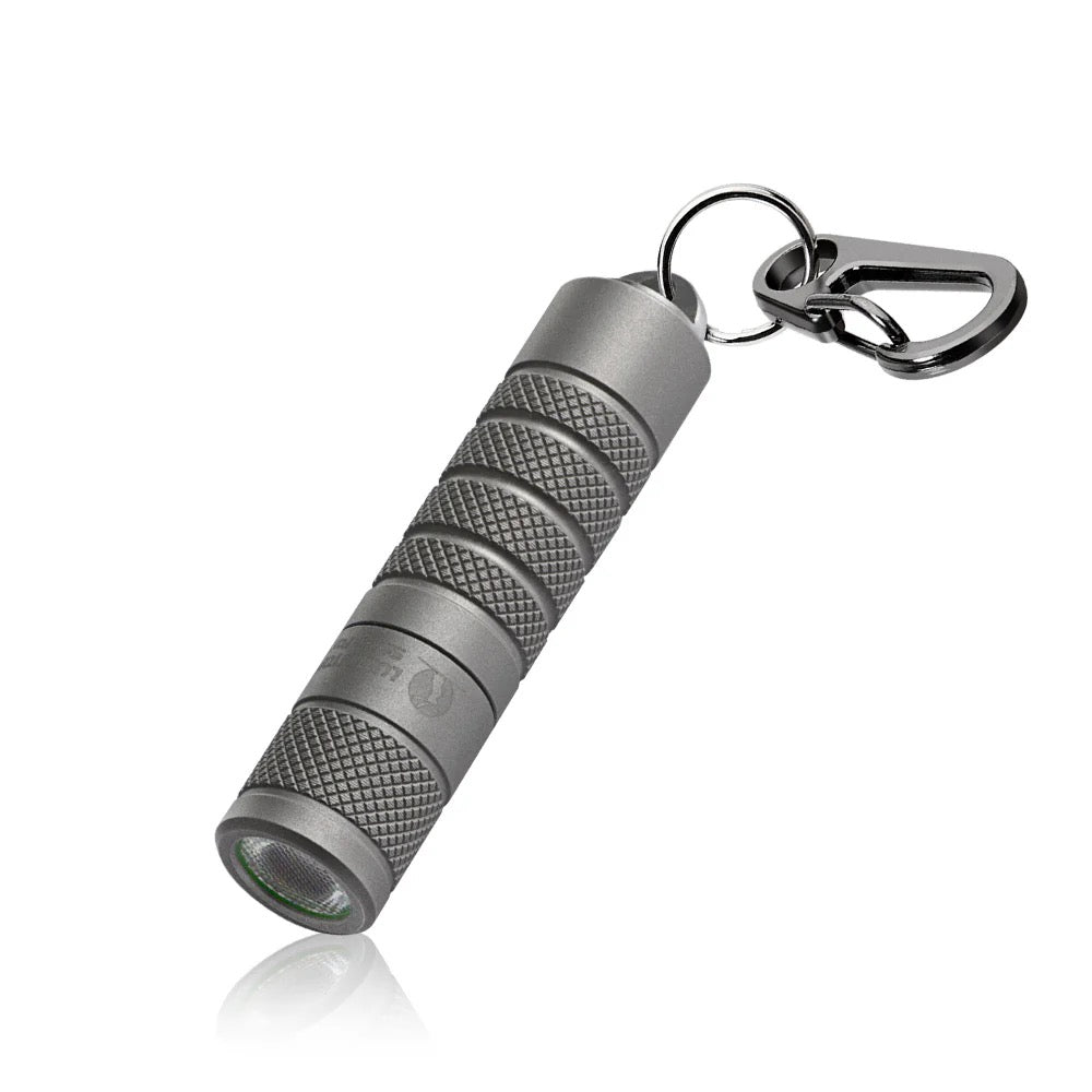 Lumintop Silver Fox Sandblasted Titanium – 760 Lumen Magnetic EDC Flashlight