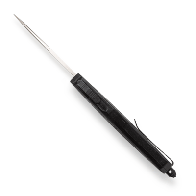 CobraTec CTK-1 Black Medium Dual Action Knife 3in Drop Point D2 Steel Blade