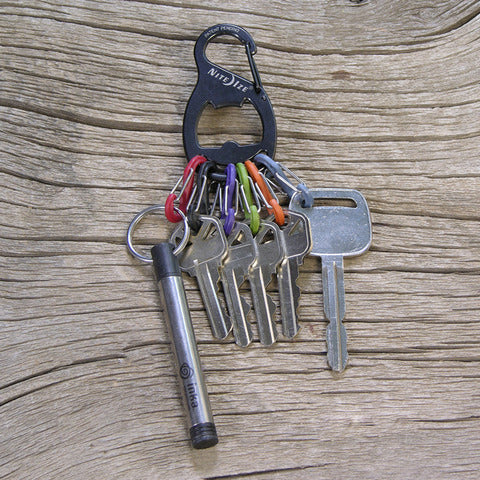 Nite Ize S-Biner Key Rack Bottle Opener - Black