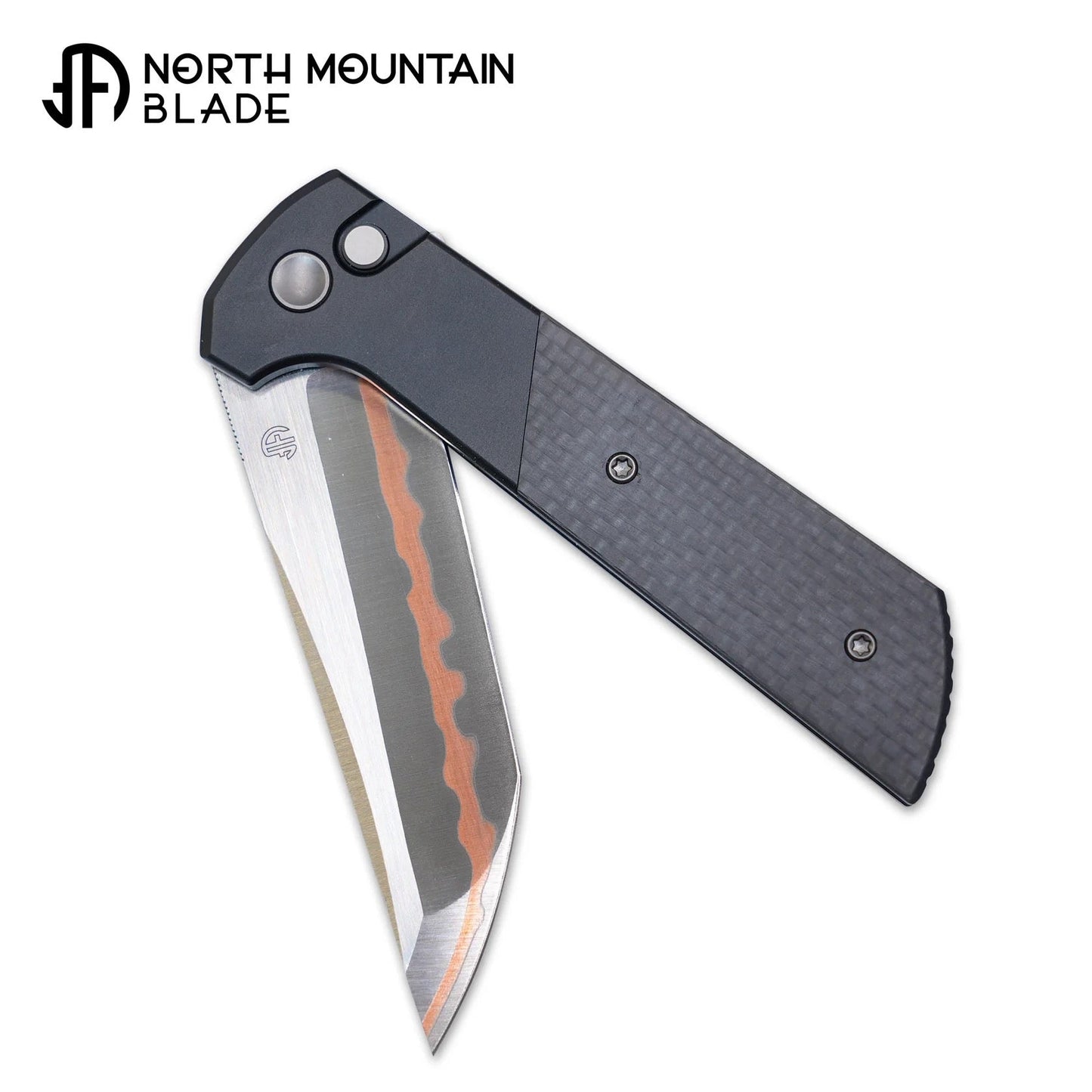 North Mountain Blade 2407-CF-5 anodized aluminum carbon fiber handle