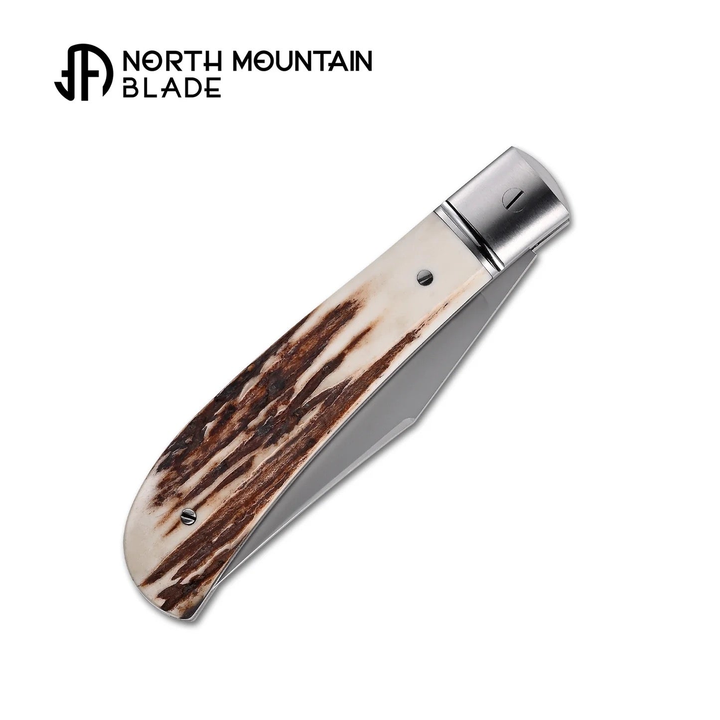 North Mountain Blade 2531-ATL lanny gentleman slip joint antler handle closed