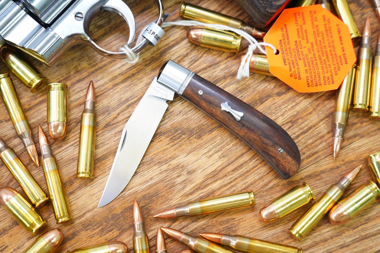 North Mountain Blade Lanny-M390-desert-ironwood traditional pocket knife m390 hand polished blade