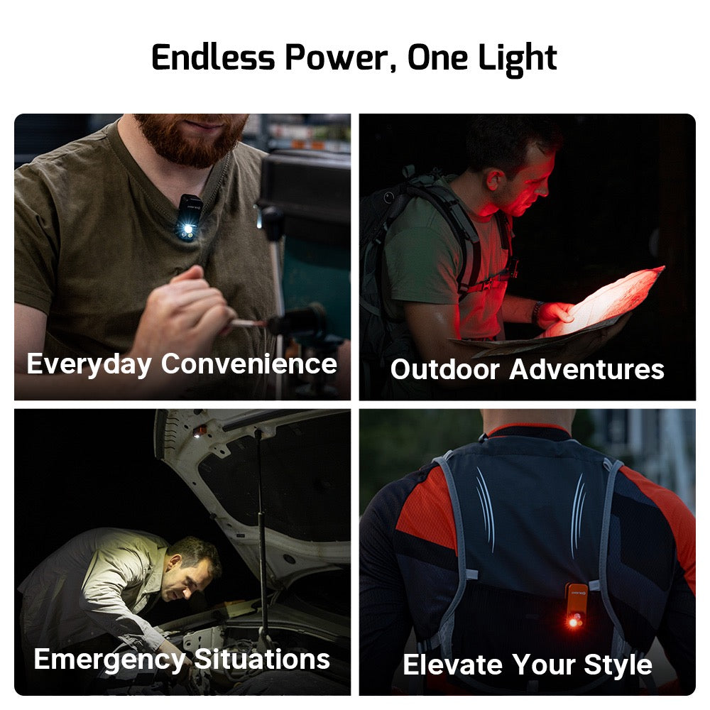Olight Oclip Pro Fortune Snake use cases – everyday convenience, outdoor adventures, emergency situations and style
