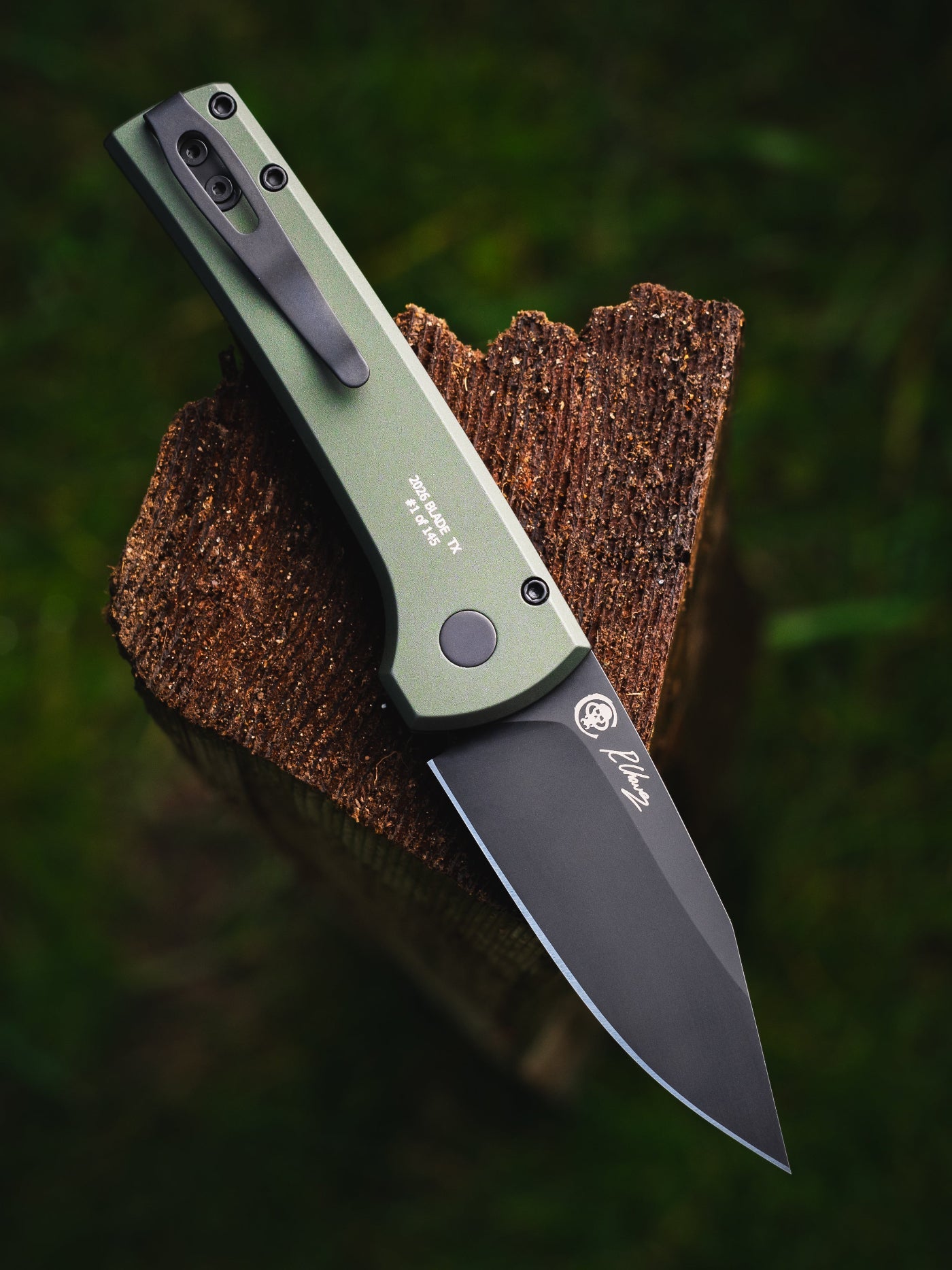 Pro-Tech BST26.Scapegoat.1 Blade Show Texas Exclusive – Green Handle MagnaMax Scapegoat Auto