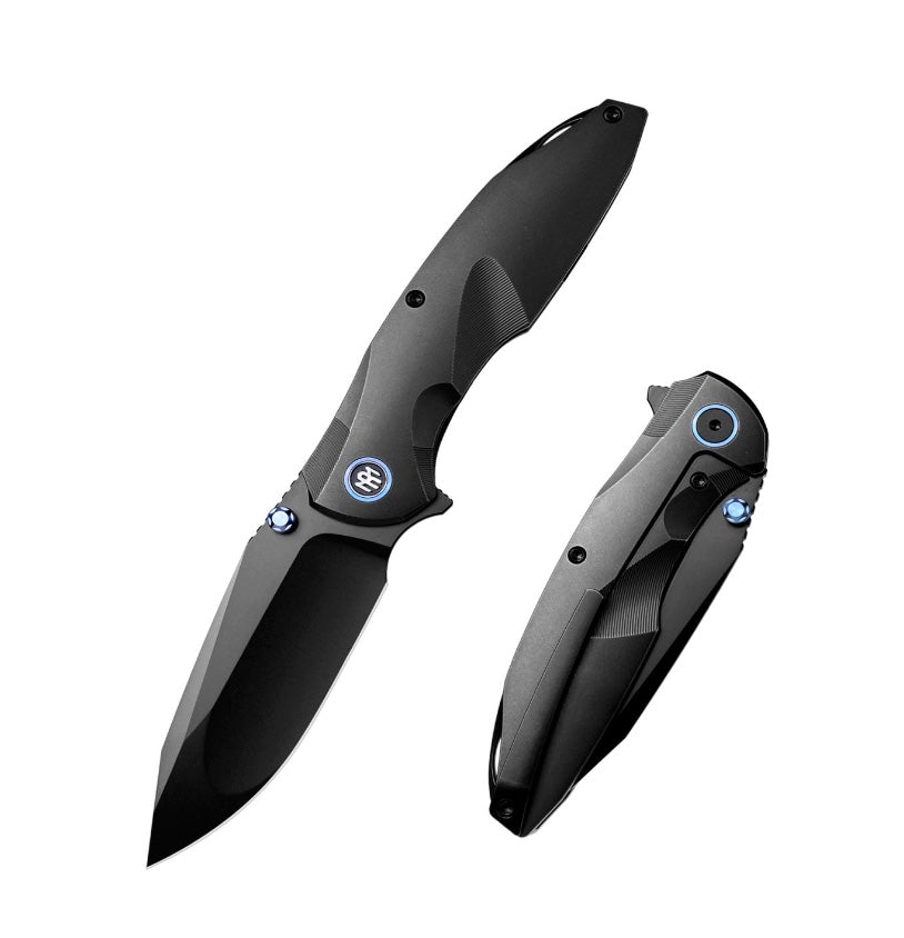 Remette Cool Whale RTCL-T4 3.15" DLC M390 Drop Point Blade PVD Titanium Handle
