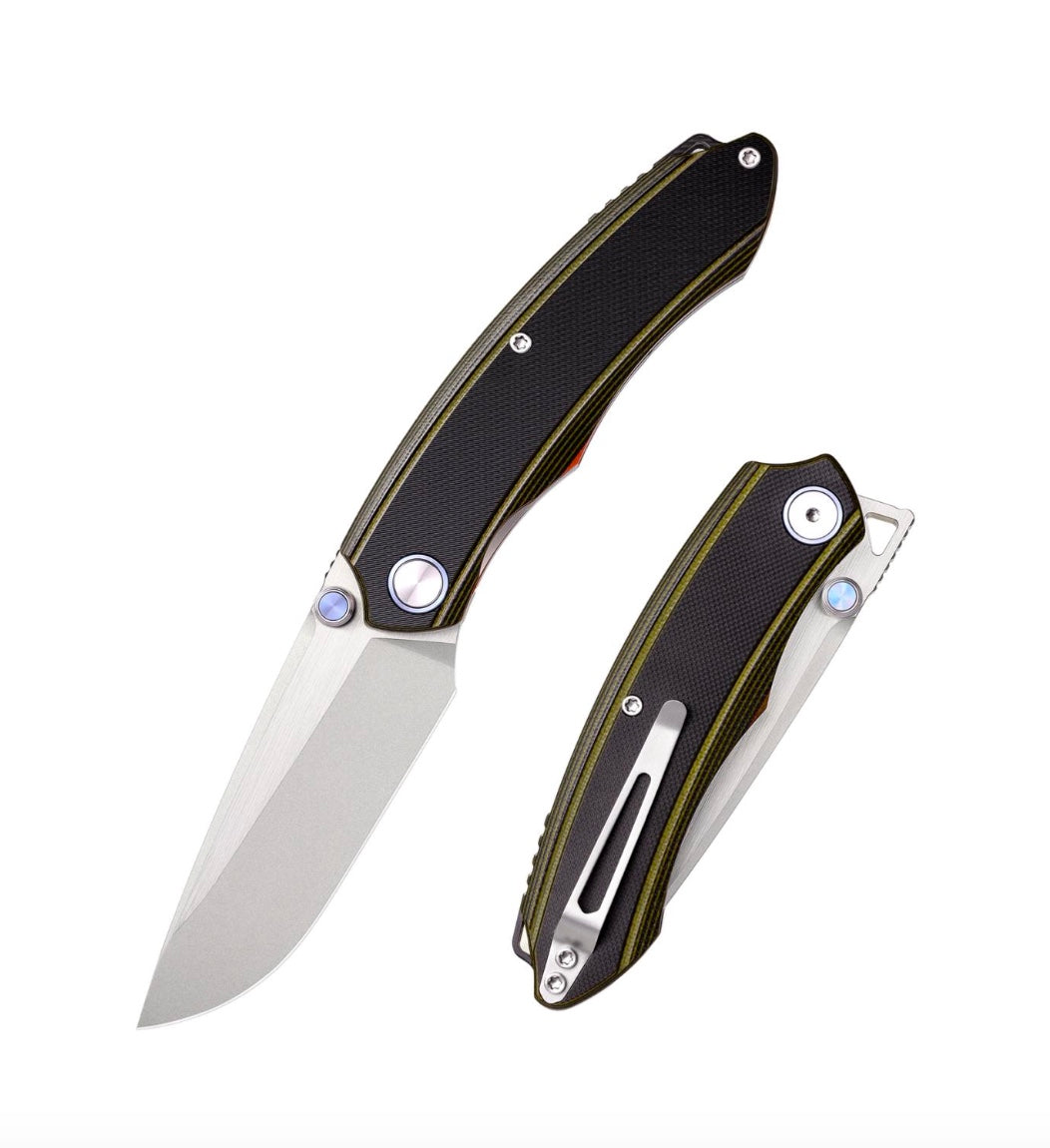 Remette Wild Species GC103-D 3.26" 14C28N Folding Knife Textured G10 Handle Liner Lock EDC
