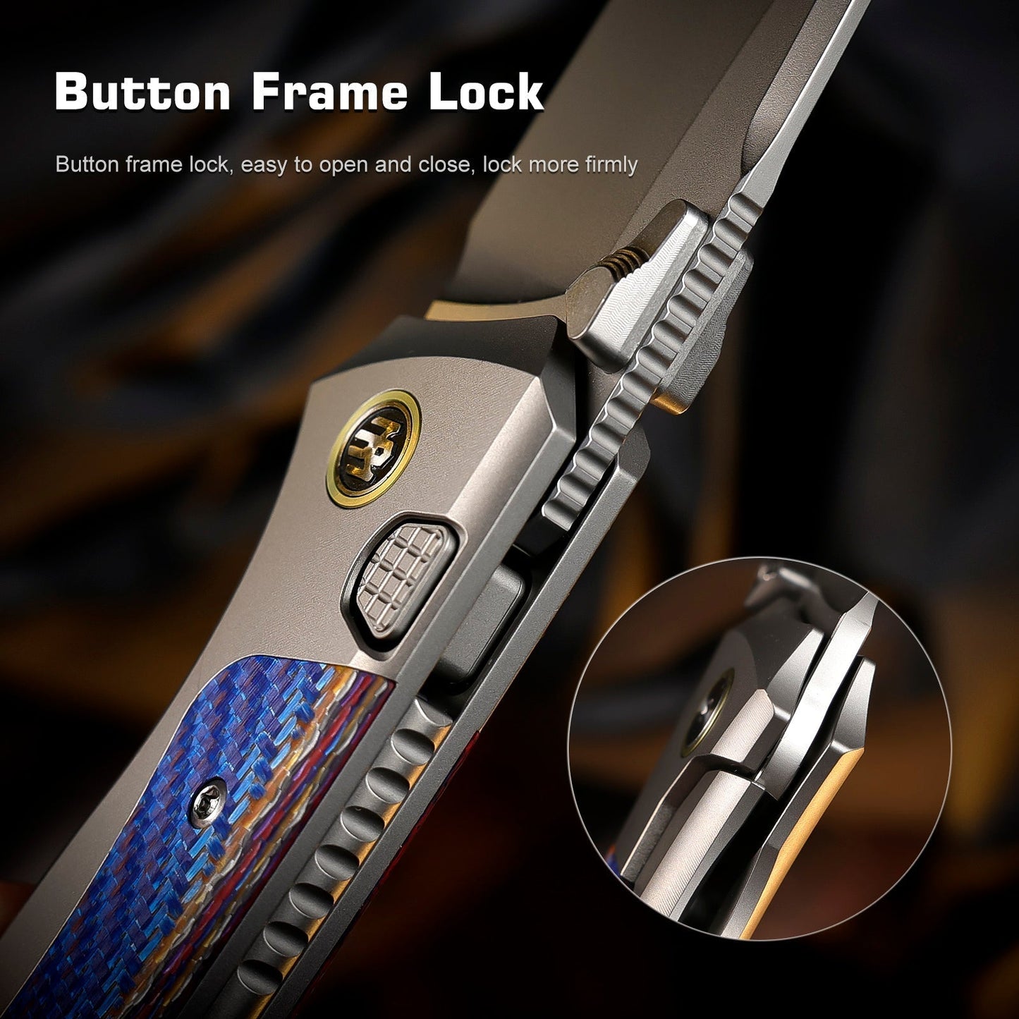 Remette RT-Steed RTWS-TC button frame lock detail