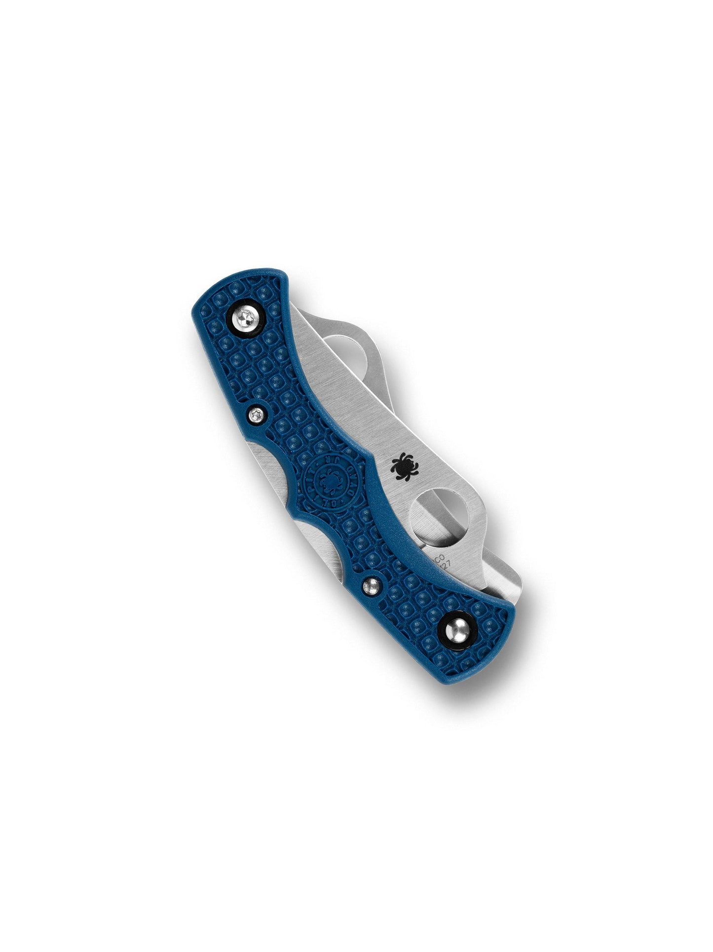 Spyderco Dyad Jr C39P&SCBL – 2.43" CPM SPY27 Blade, Blue FRN Handle (Japan)