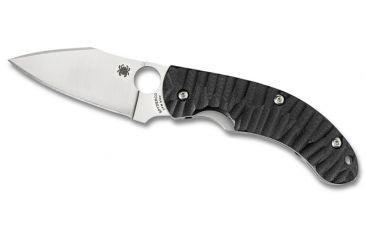 Spyderco Perrin PPT Black Corrugated G10 C135GP Folding Knife