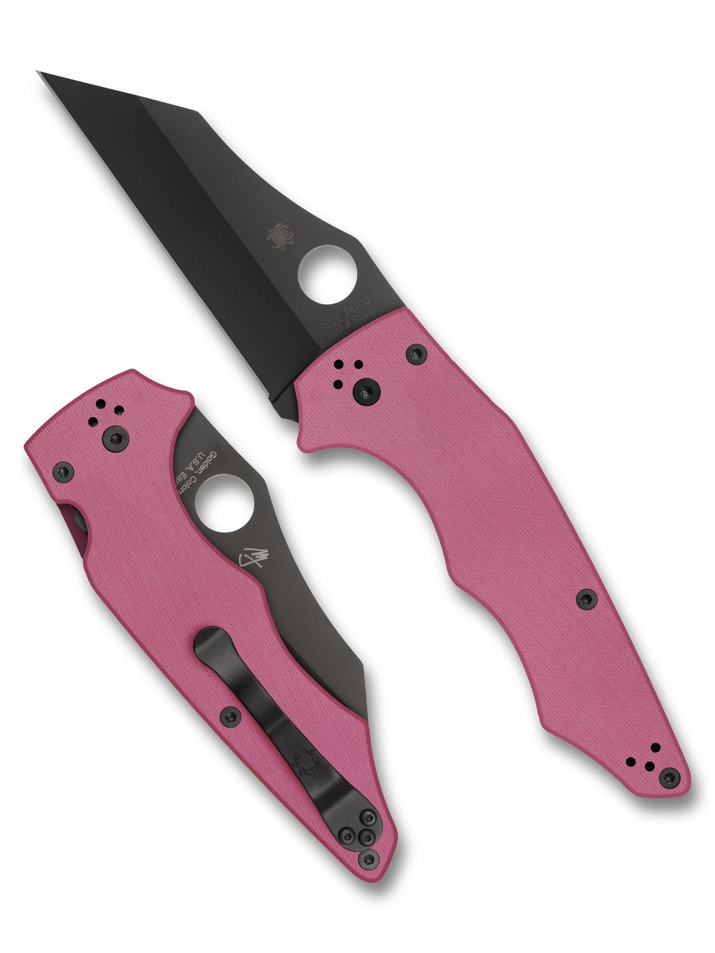 Spyderco YoJumbo Sprint Run – 3.98" CPM S30V Compression Lock Knife (Pink/Black)