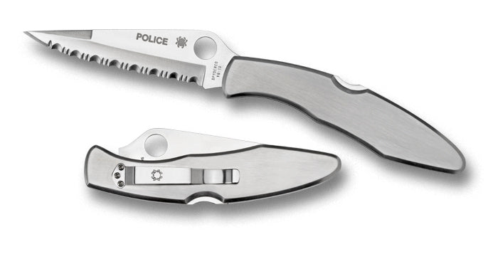 Spyderco Police SpyderEdge Folding Knife 4.12in VG-10 Steel Blade - C07S