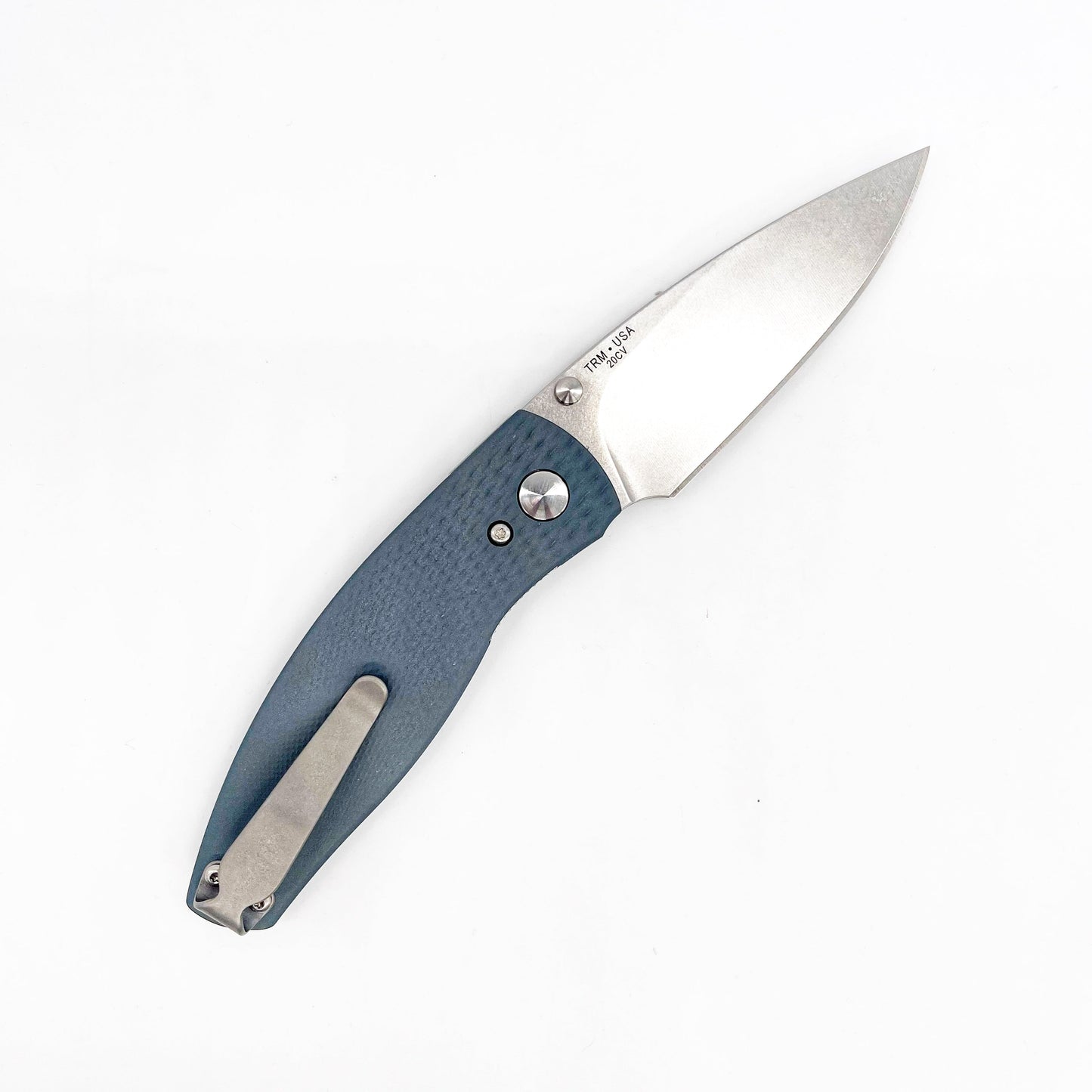 Three Rivers Mfg Neutron 2 – Northern Lights Textured Titanium, 3" 20CV Blade