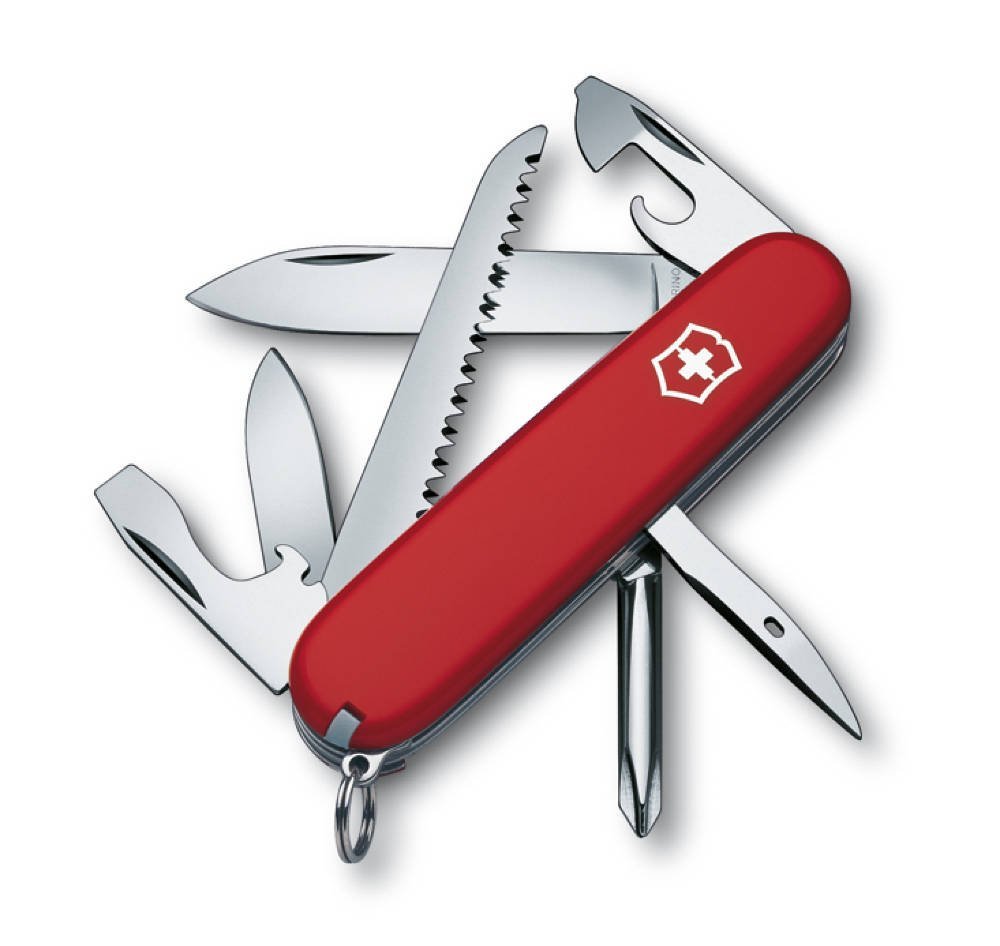 Victorinox Swiss Army Hiker Traditional Officer's Knife - Red