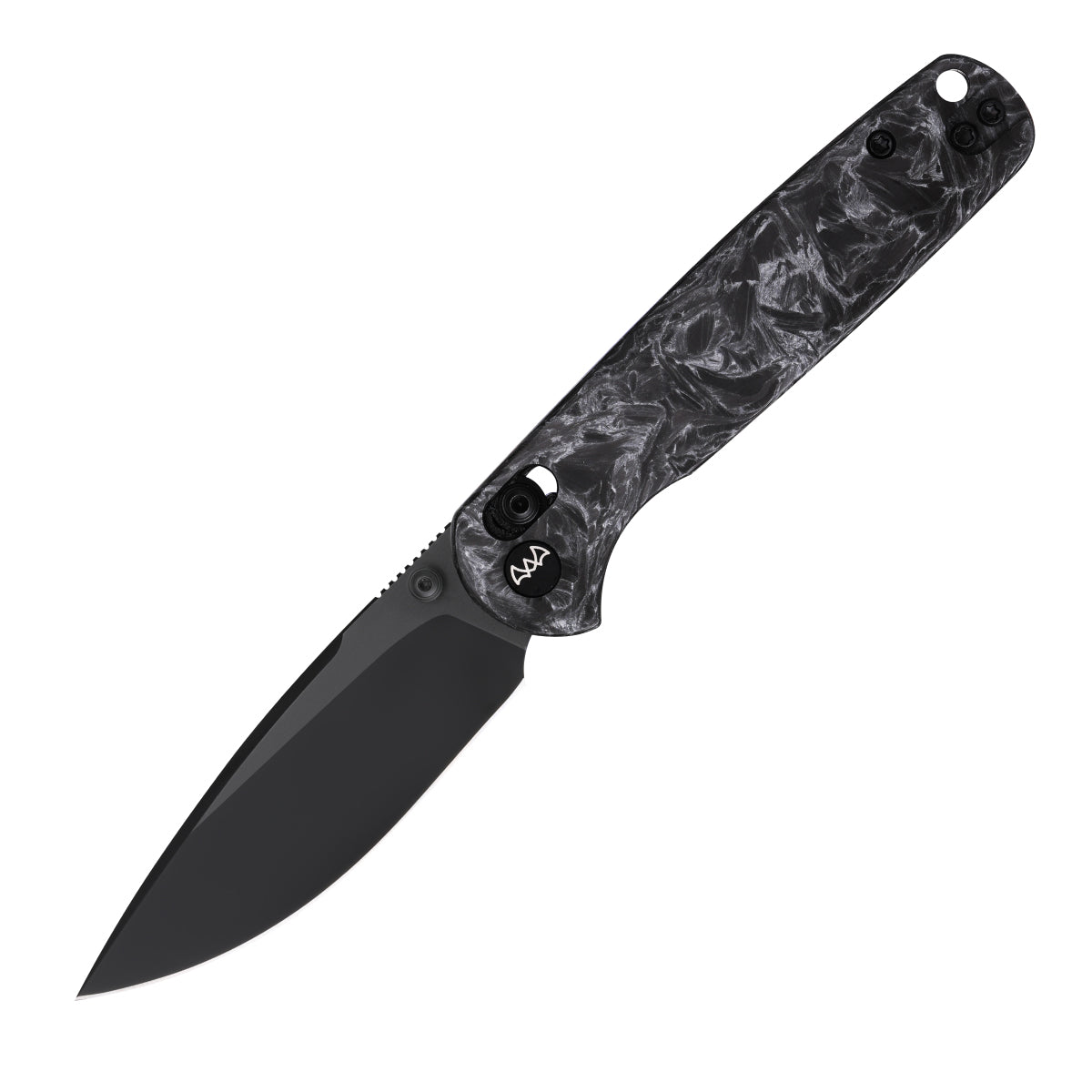 Wixco Drax II WX10-BNV – 3.23" 14C28N Drop Point Crossbar Lock Carbon Fiber Knife