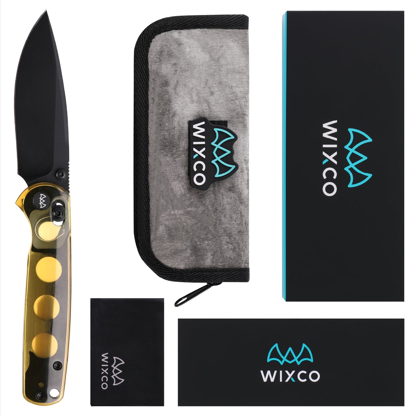 Wixco Drax WX10-C – 3.23" 14C28N Drop Point Crossbar Lock Ultem Knife