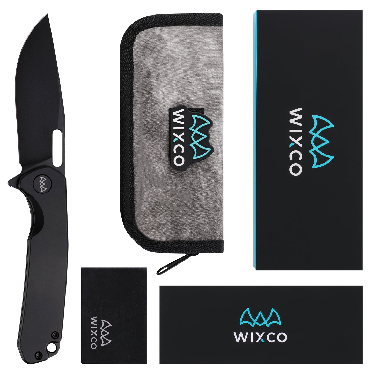 Wixco Pexston WX12-A – 3.3" 14C28N Clip Point Liner Lock Aluminum Knife