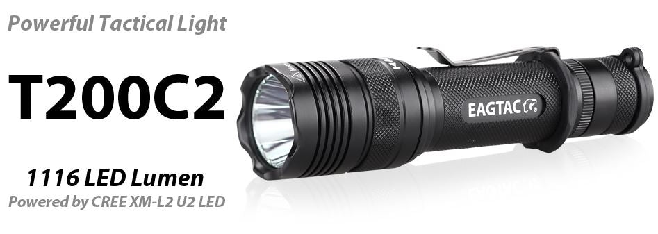 EagleTac T200C2 1116 Lumen XM-L2 U2 KIT