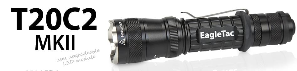 EagleTac T20C2 Mark II 720 Lumen XM-L T6 Upgraded to XM-L U2